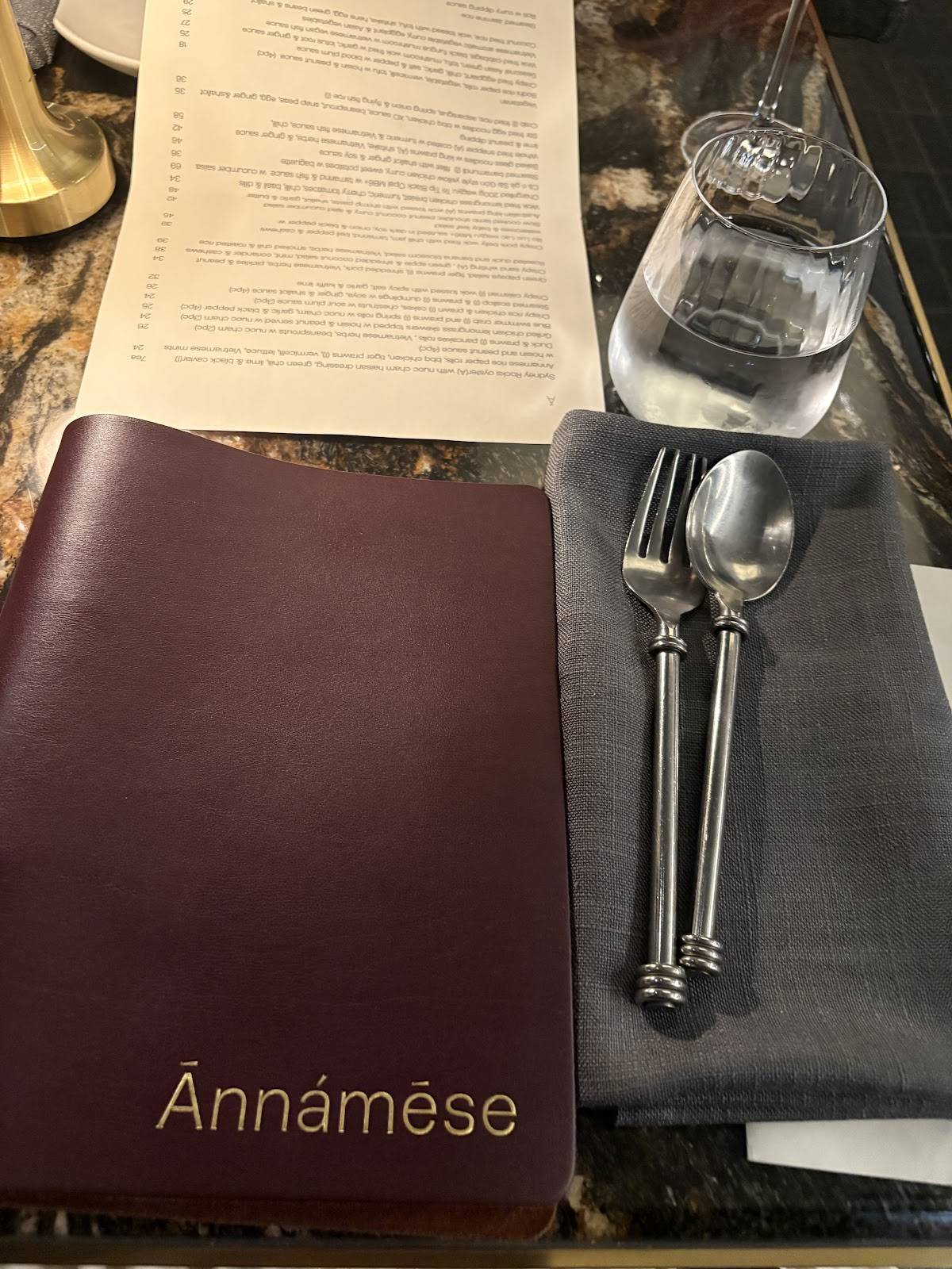 Annamese меню