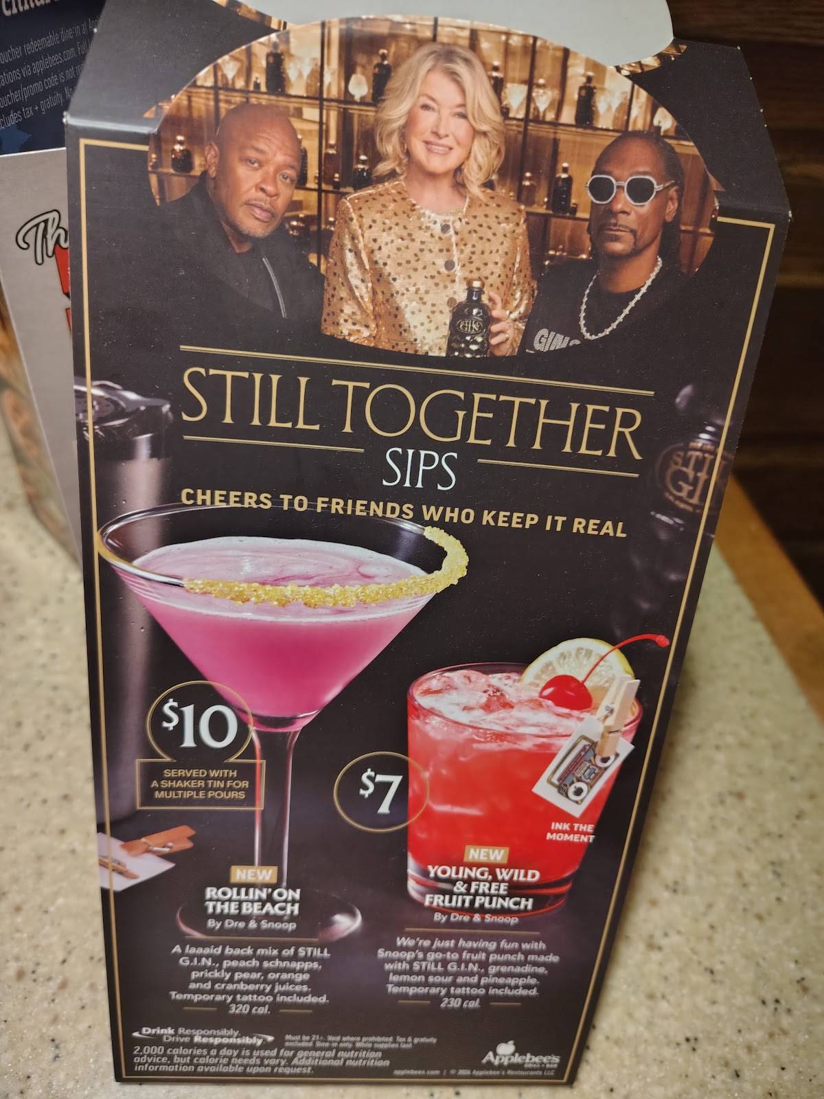 Applebee's Grill + Bar меню
