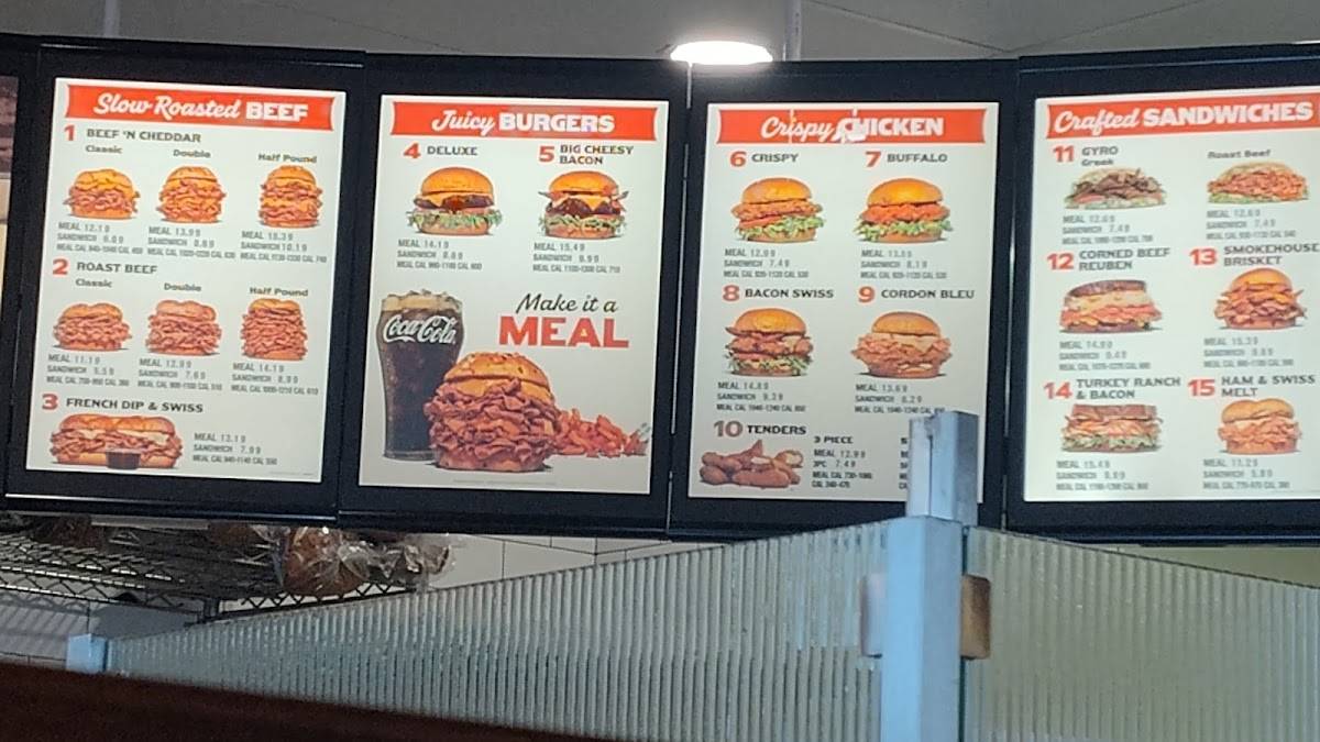 Arby's меню