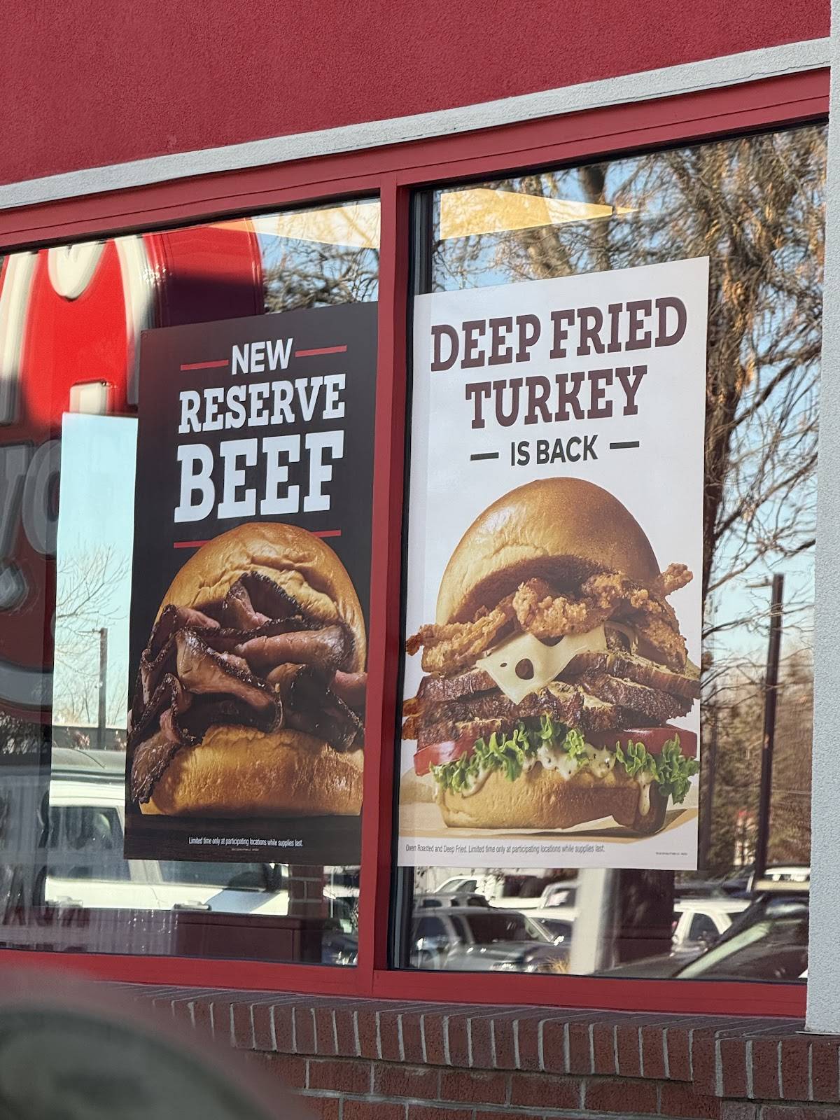 Arby's меню