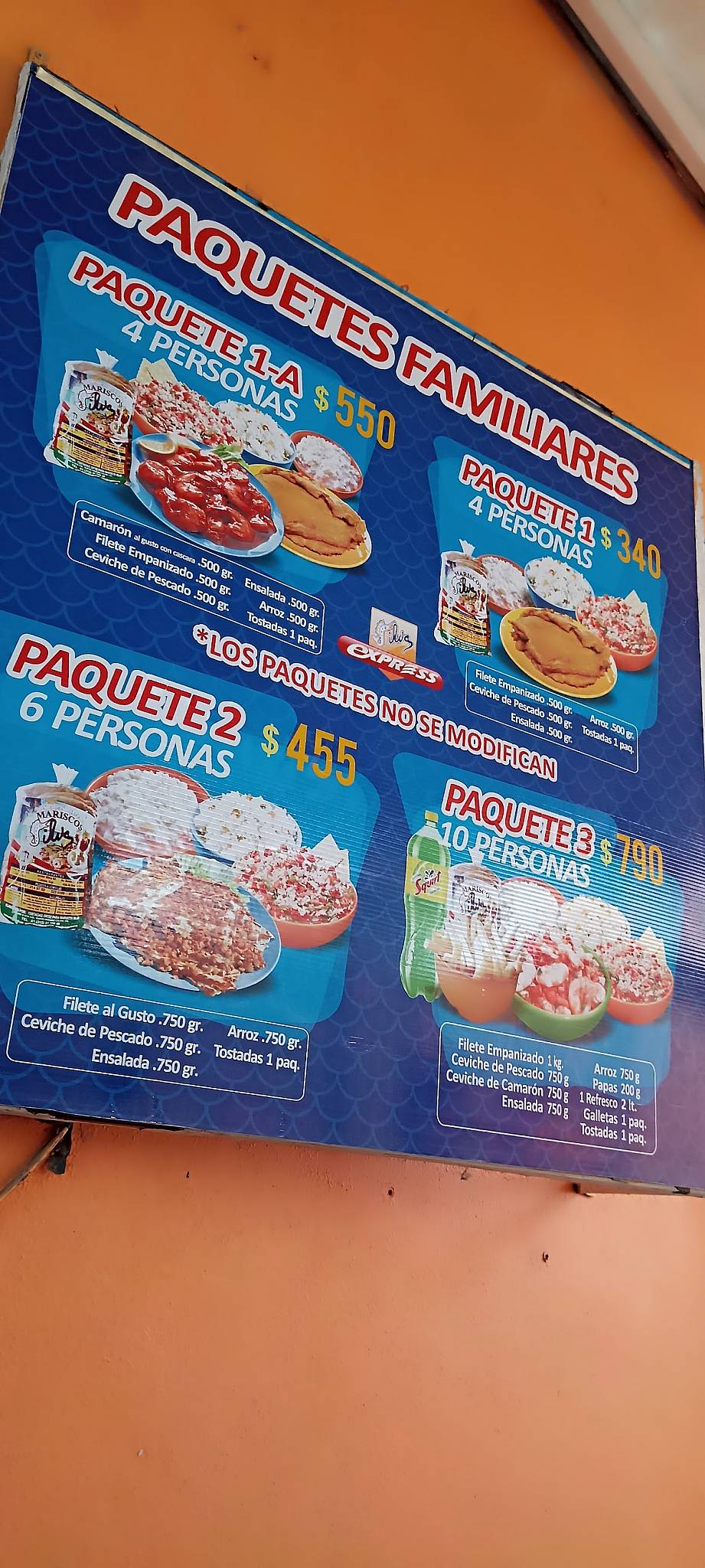Auto Servicio Silva Express меню