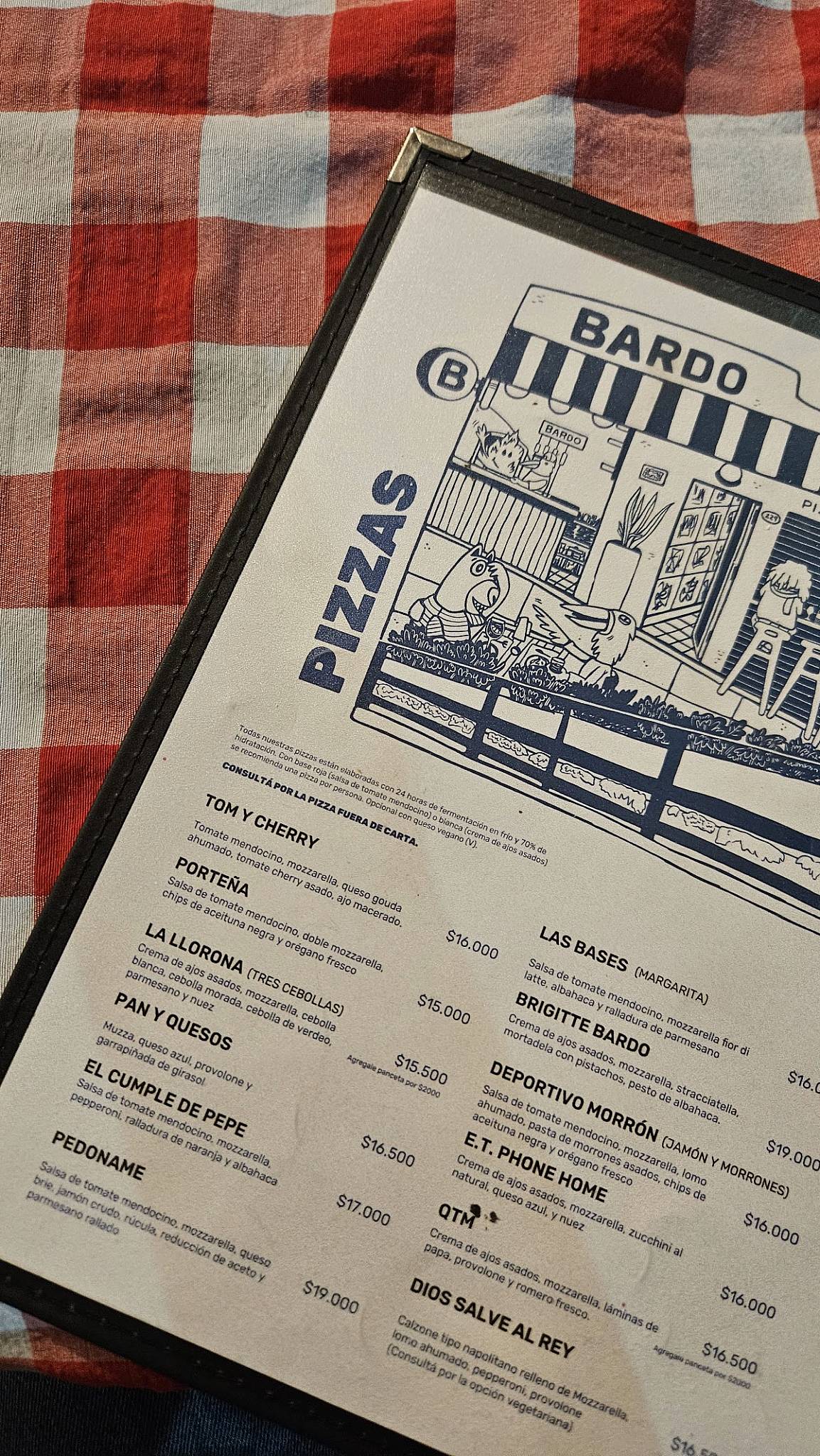 EL BARDITO de Haedo меню
