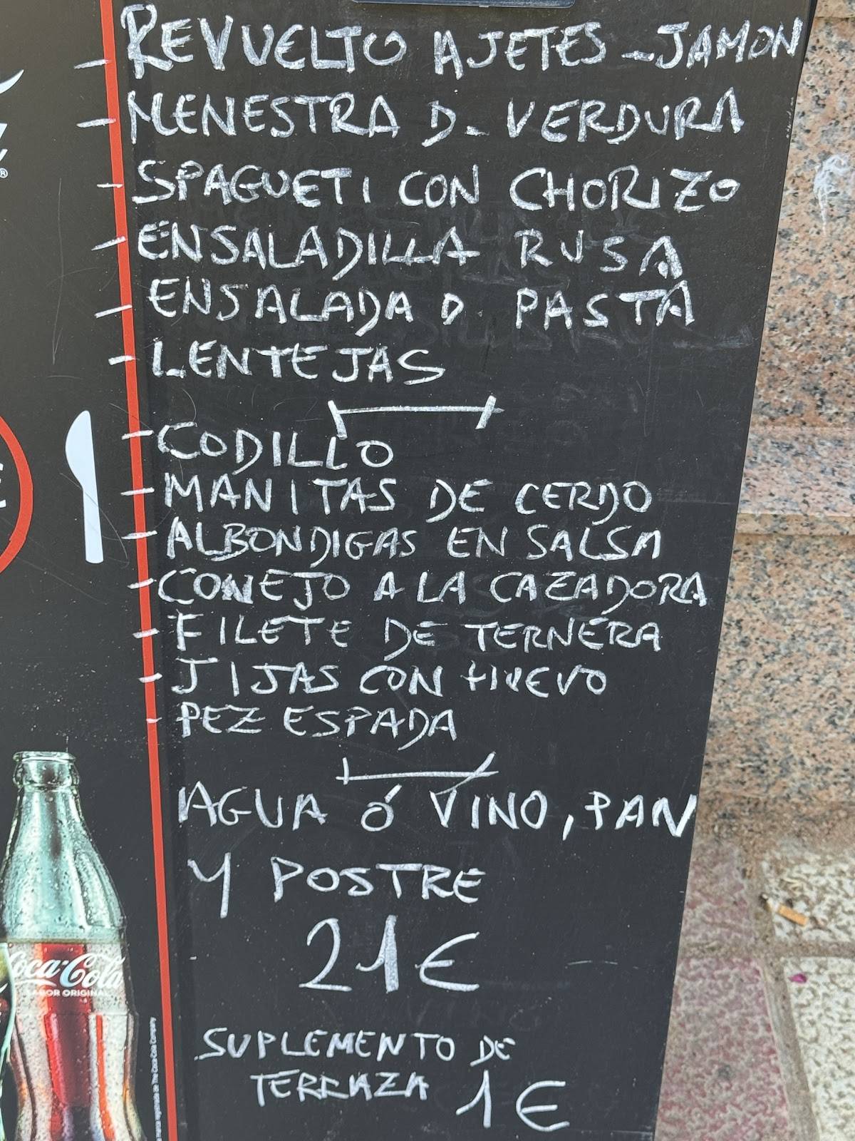 Bar Restaurante VanDos.2 меню