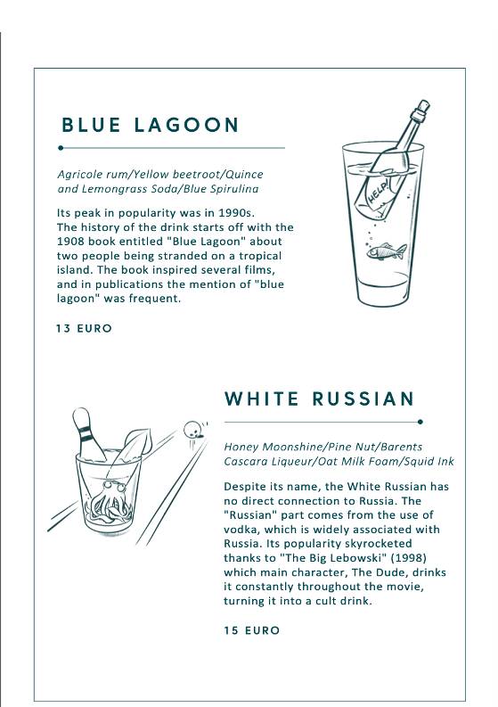Barents restaurant меню