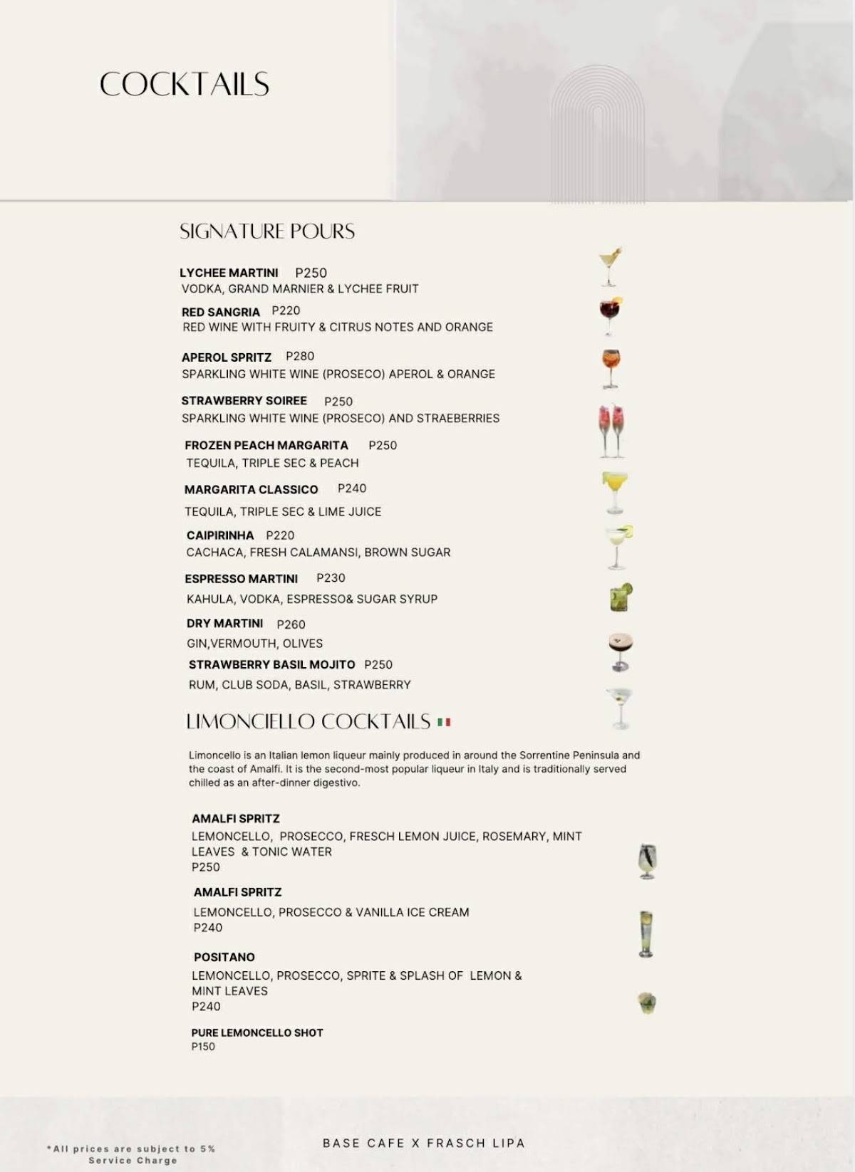 Base Cafe Steakhouse + Bar меню