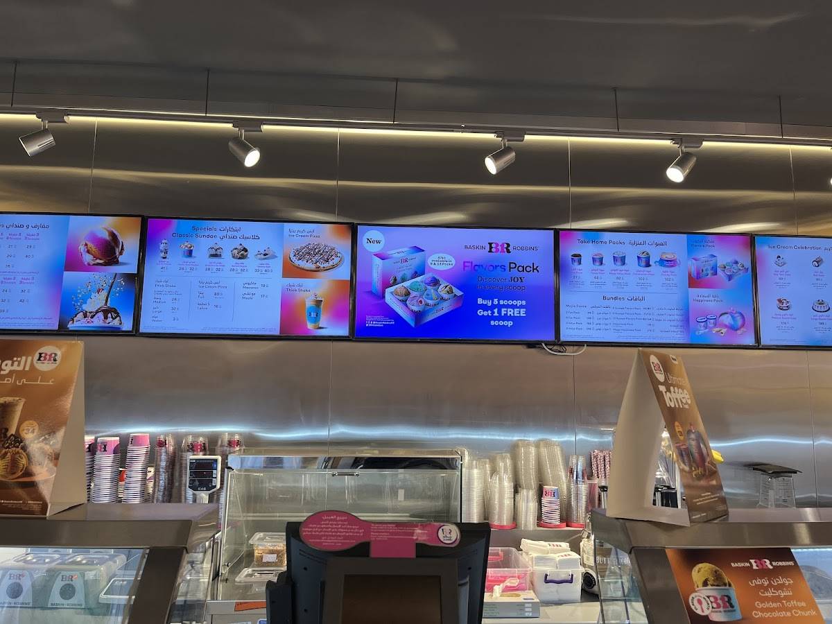 Baskin Robbins меню