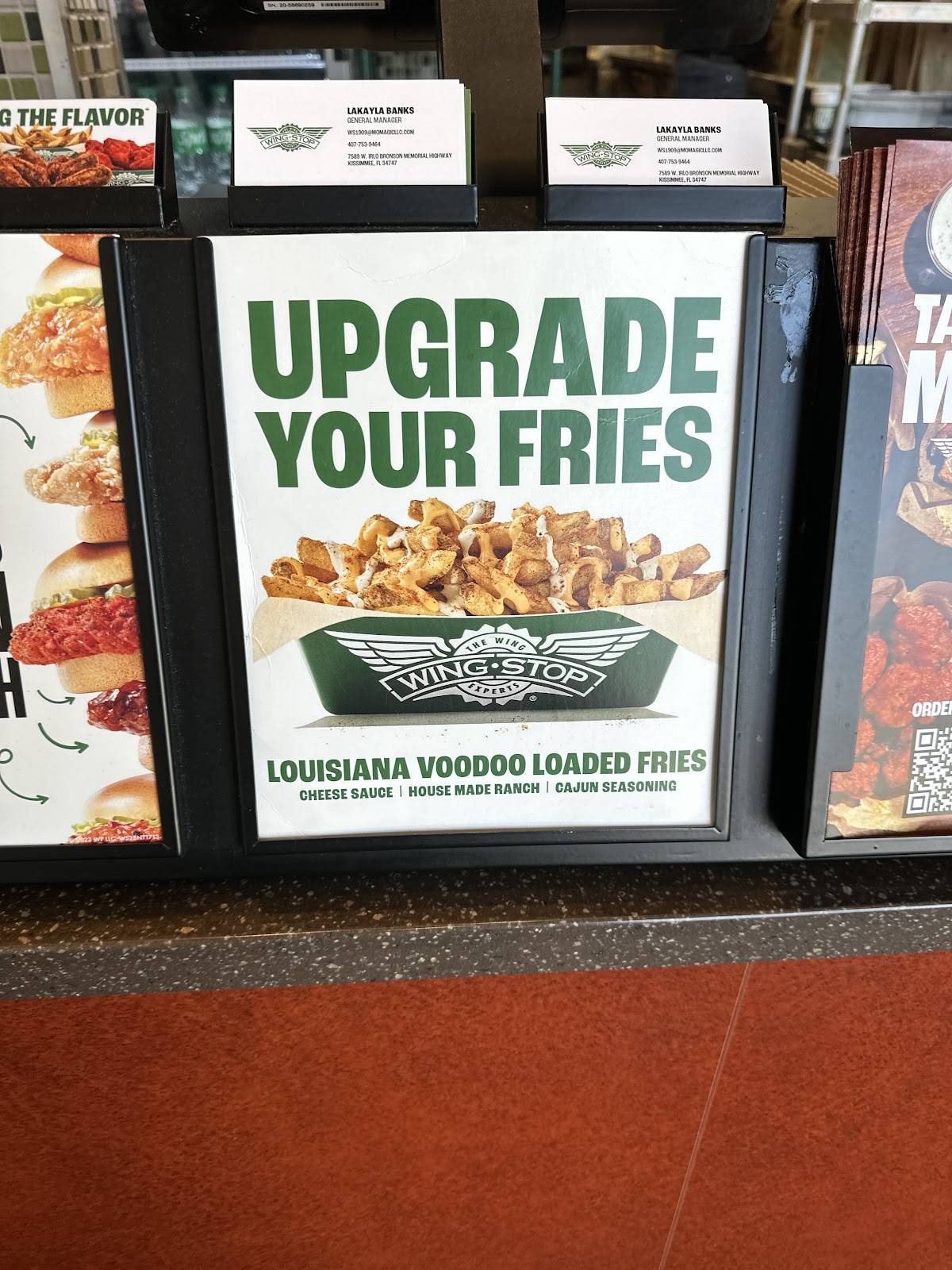 Wingstop меню