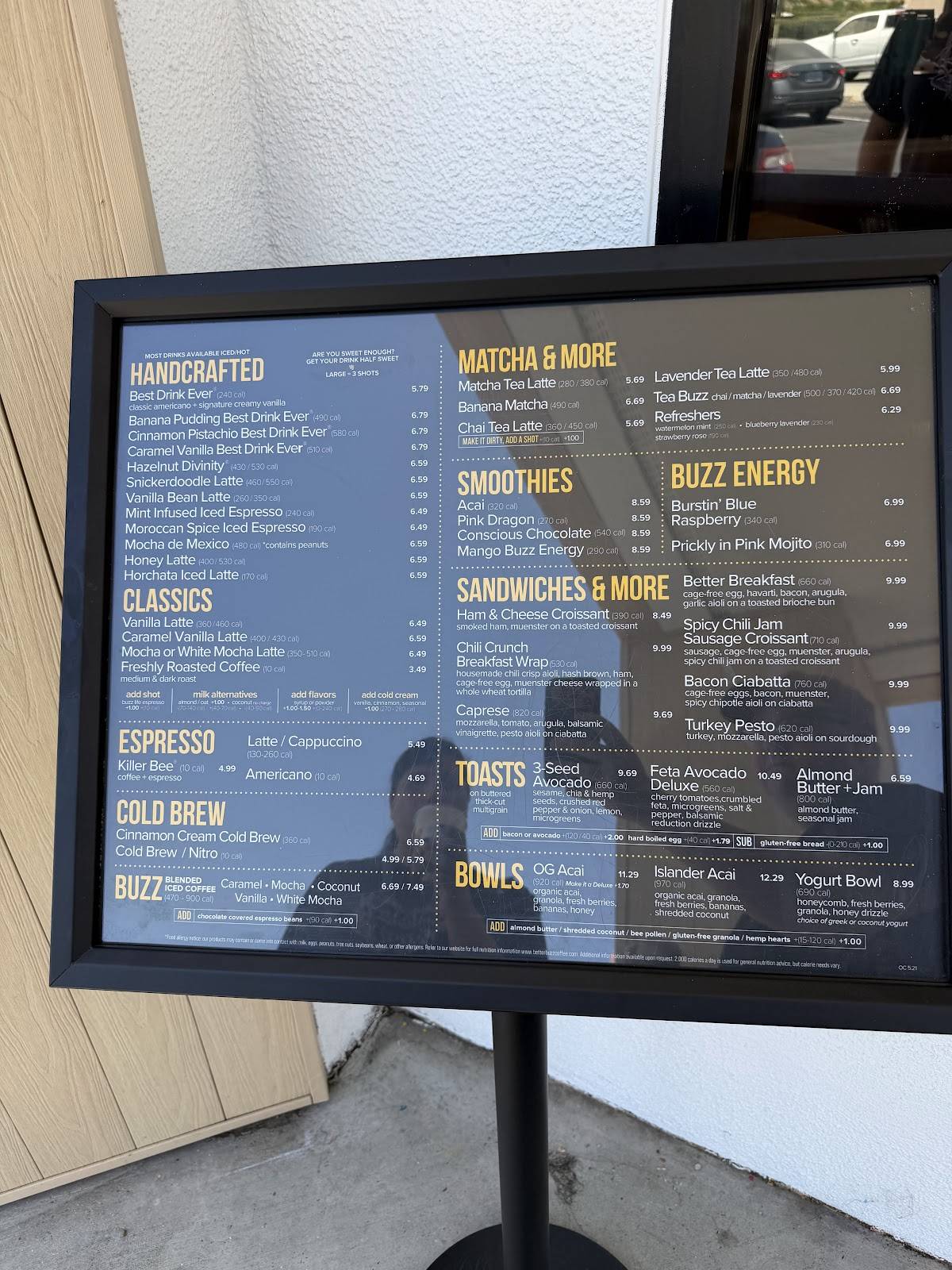 Better Buzz Coffee Riverside меню