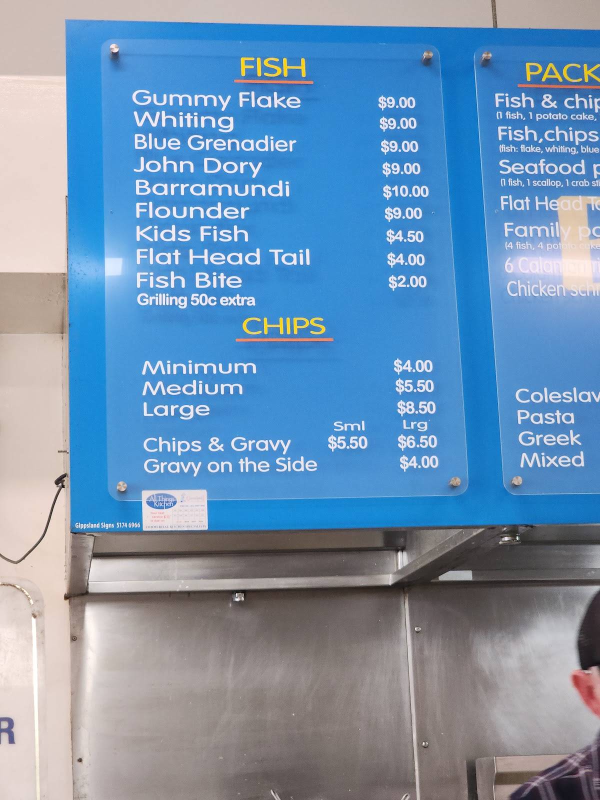 Bluebay Fish Shop меню