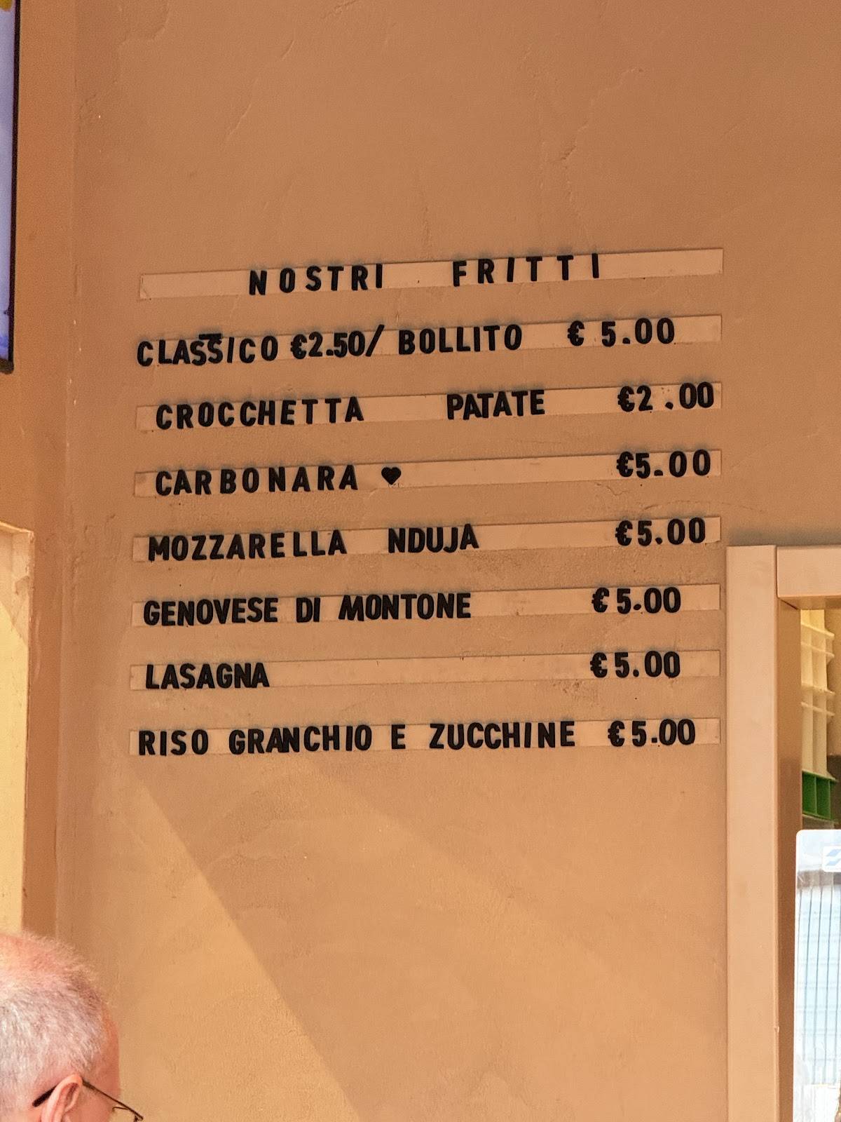 Bonci Pizzarium меню