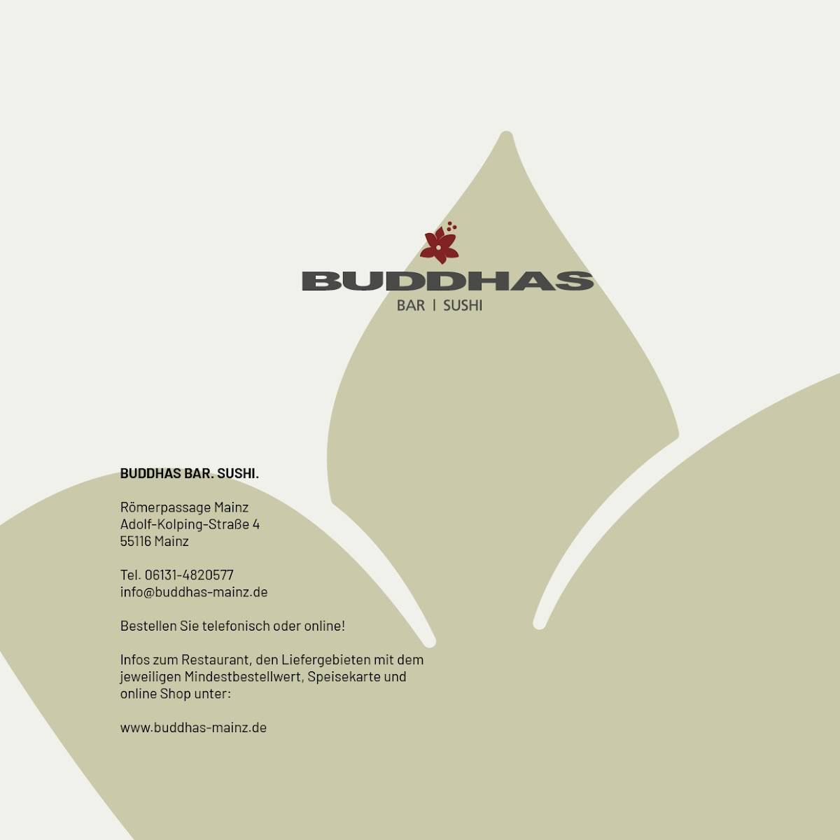 Buddhas MAINZ меню