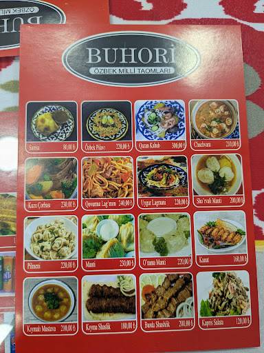 Bukharı меню
