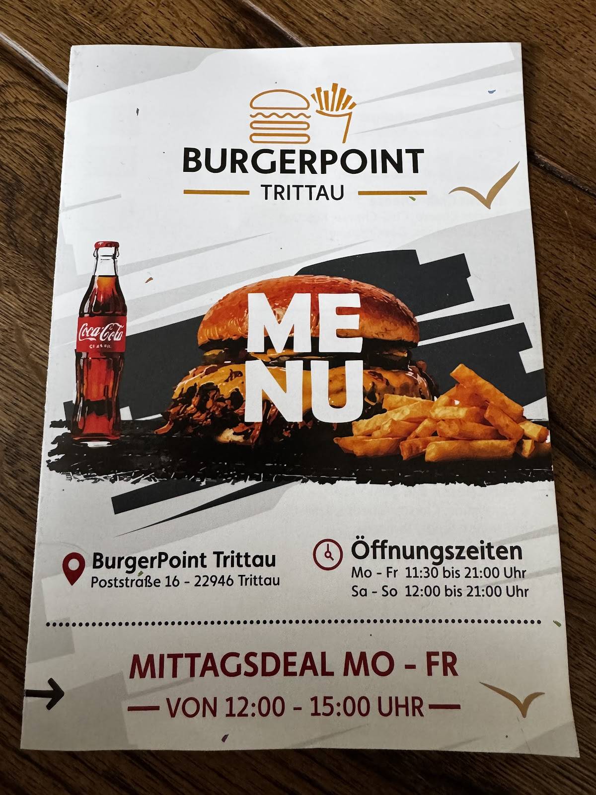 BurgerPoint меню