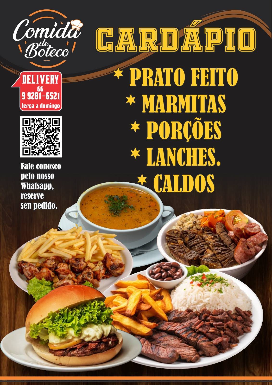 COMIDA DE BOTECO меню