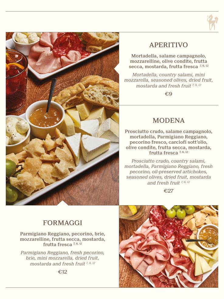 Centralino Cafè & Bistrot меню