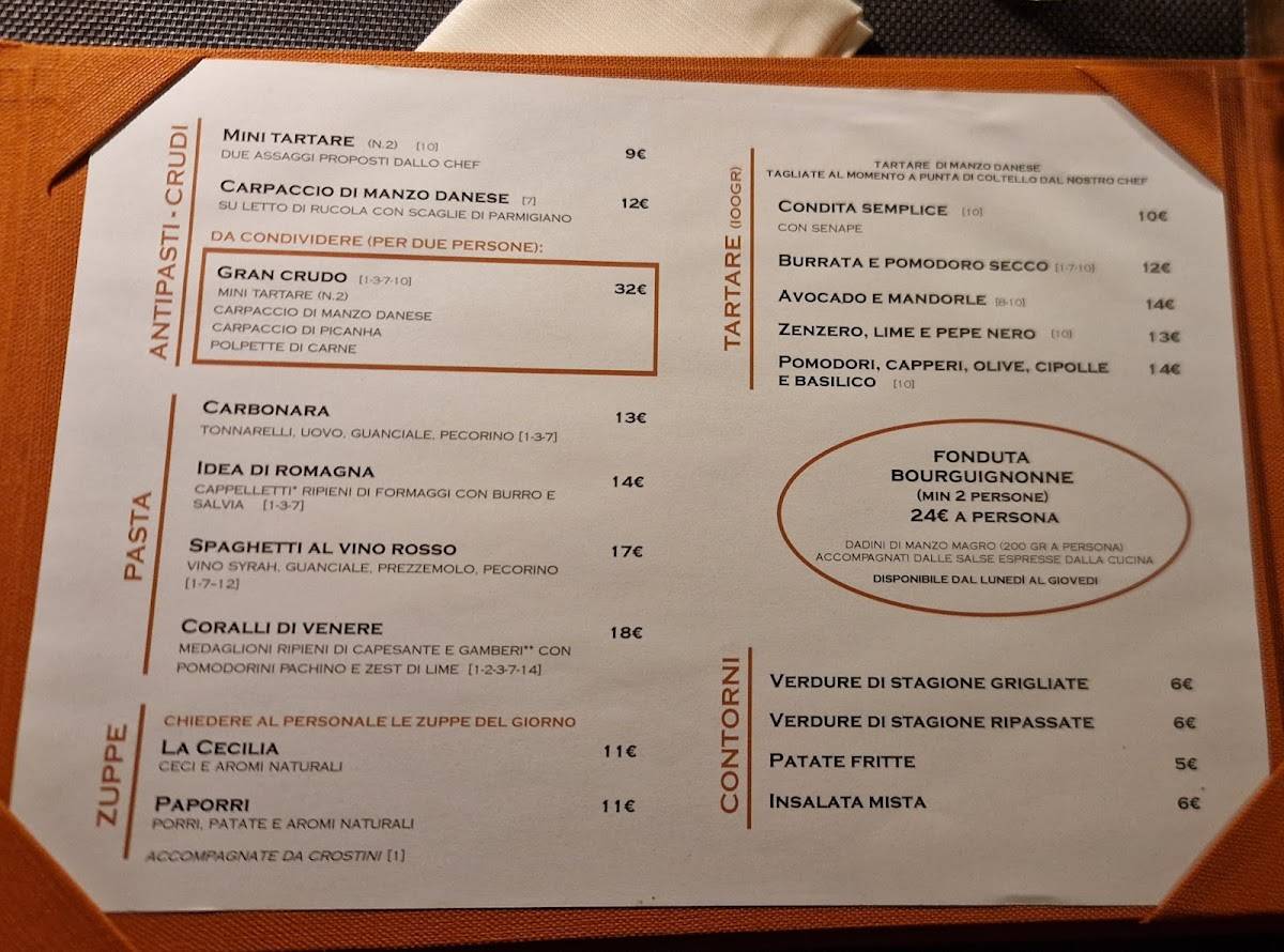 Cafè Corrientes меню