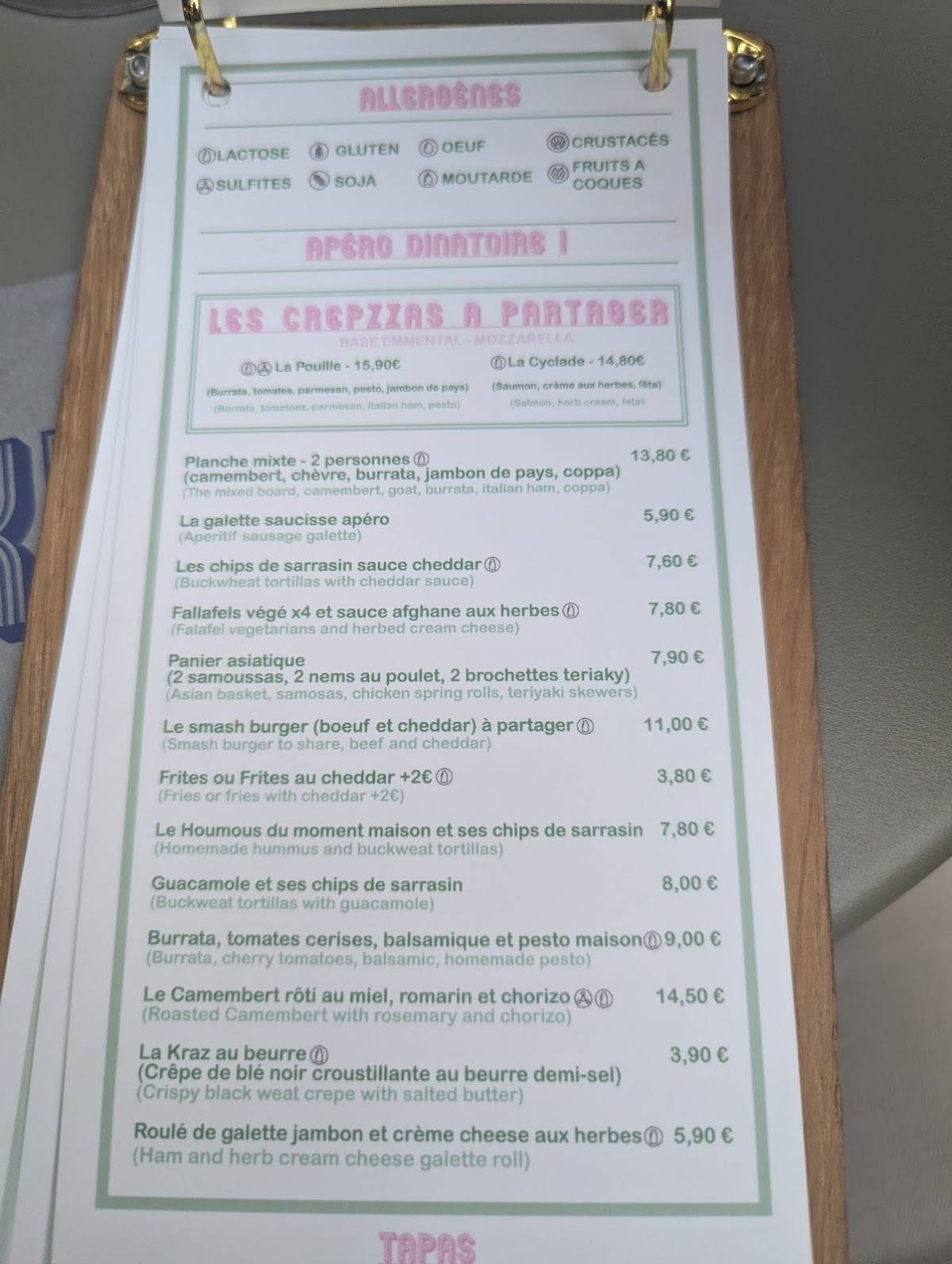 Kraz меню