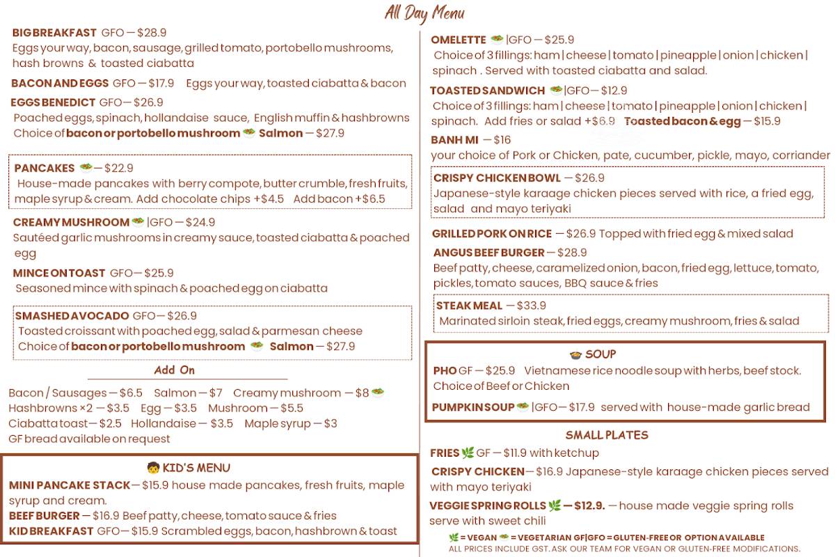 Lotus Cafe меню