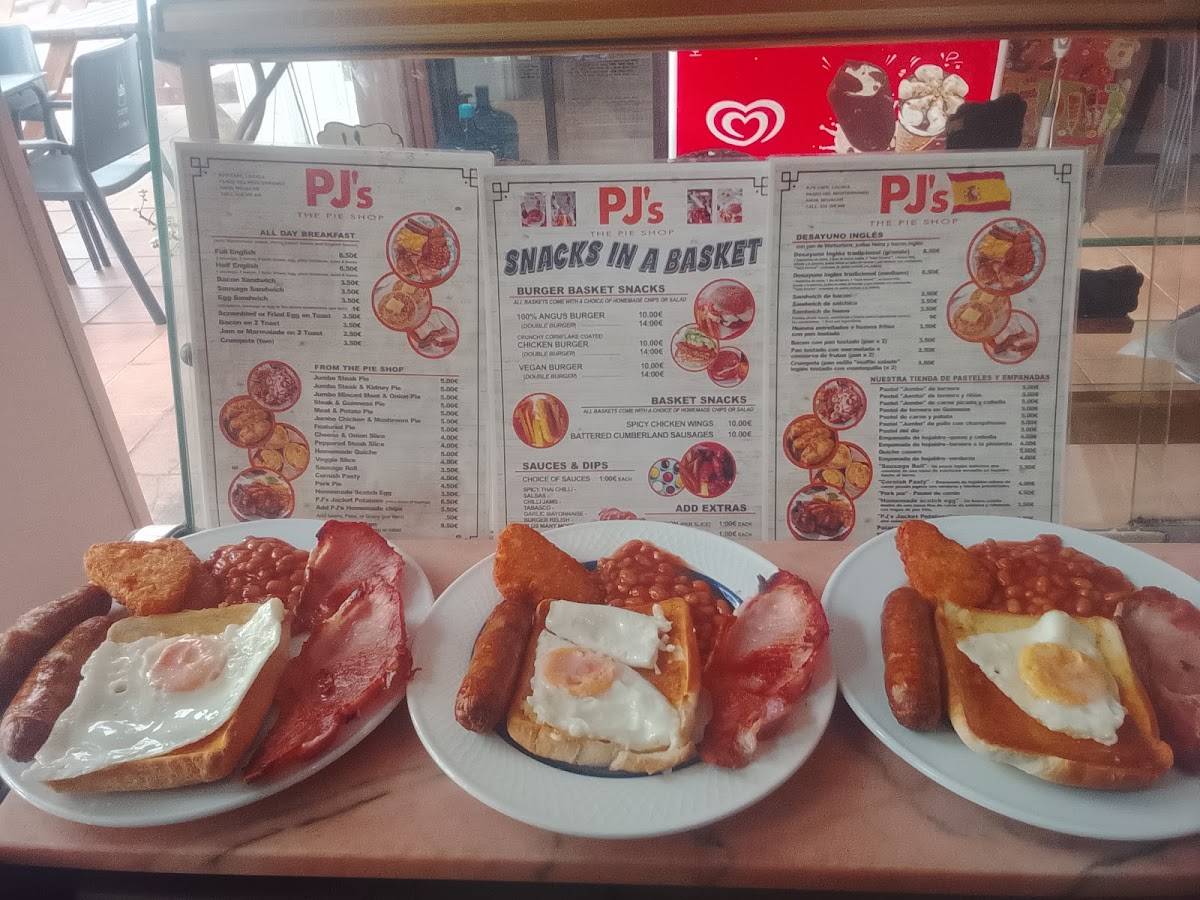PJ's The Pie Shop меню