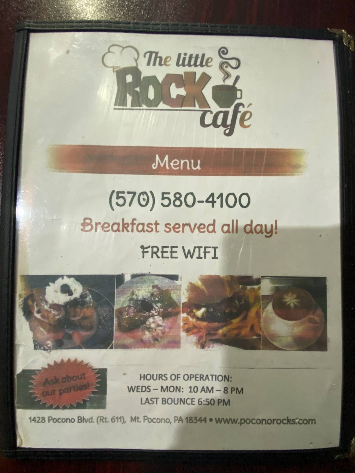 Pocono Rocks! & Little Rock Cafe меню
