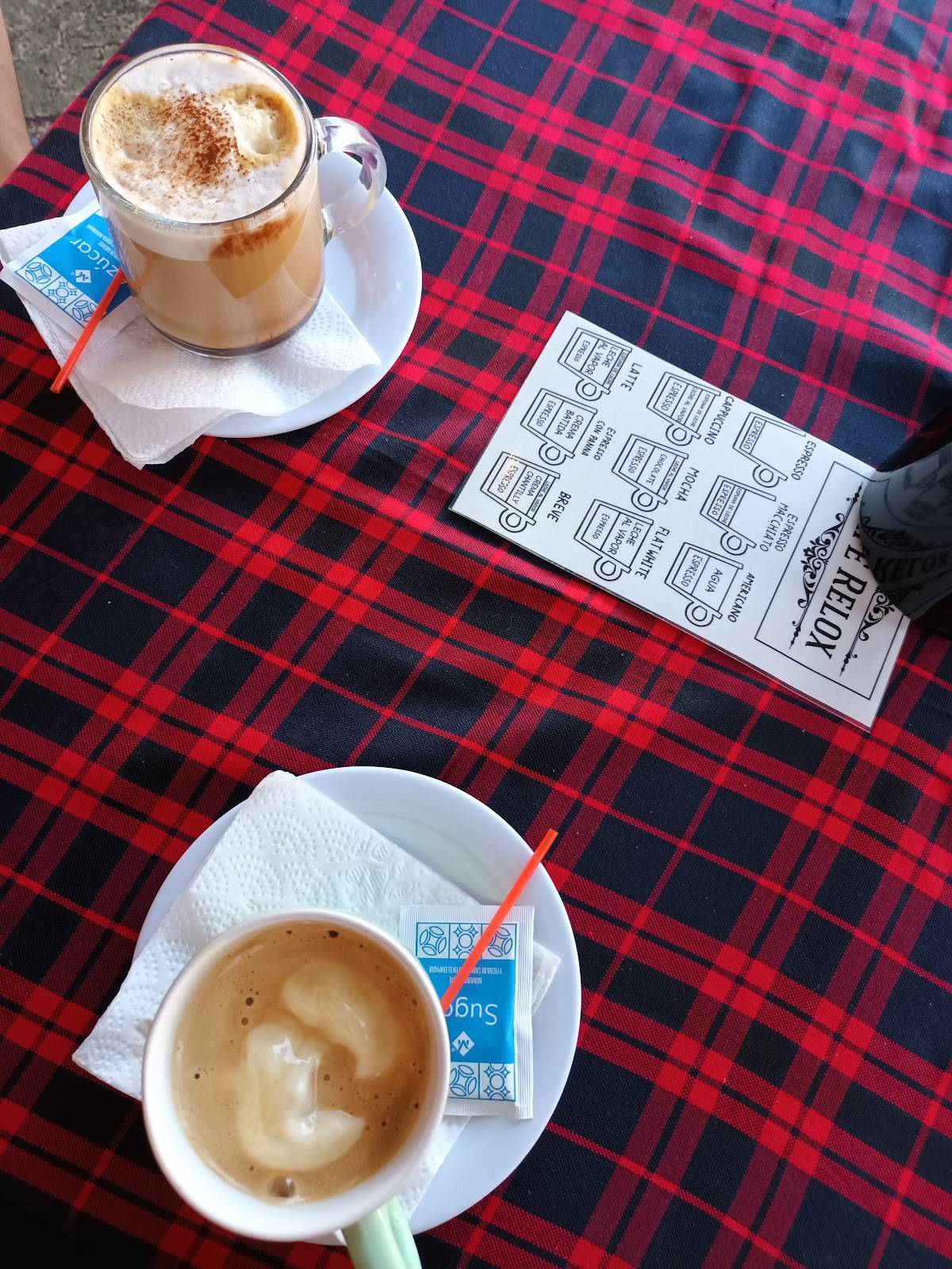 Café Relox меню
