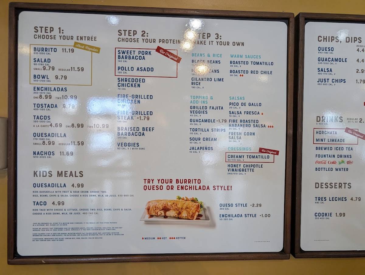 Cafe Rio Fresh Modern Mexican меню