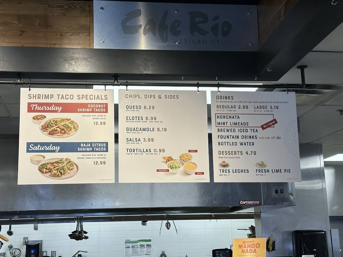 Cafe Rio Fresh Modern Mexican меню