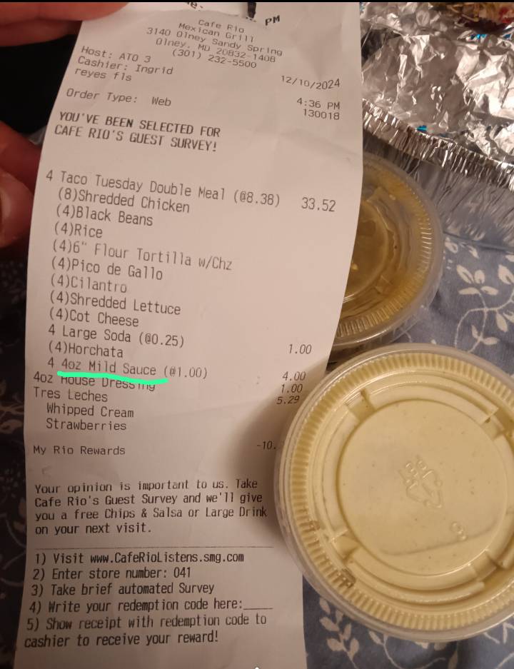 Cafe Rio Fresh Modern Mexican меню