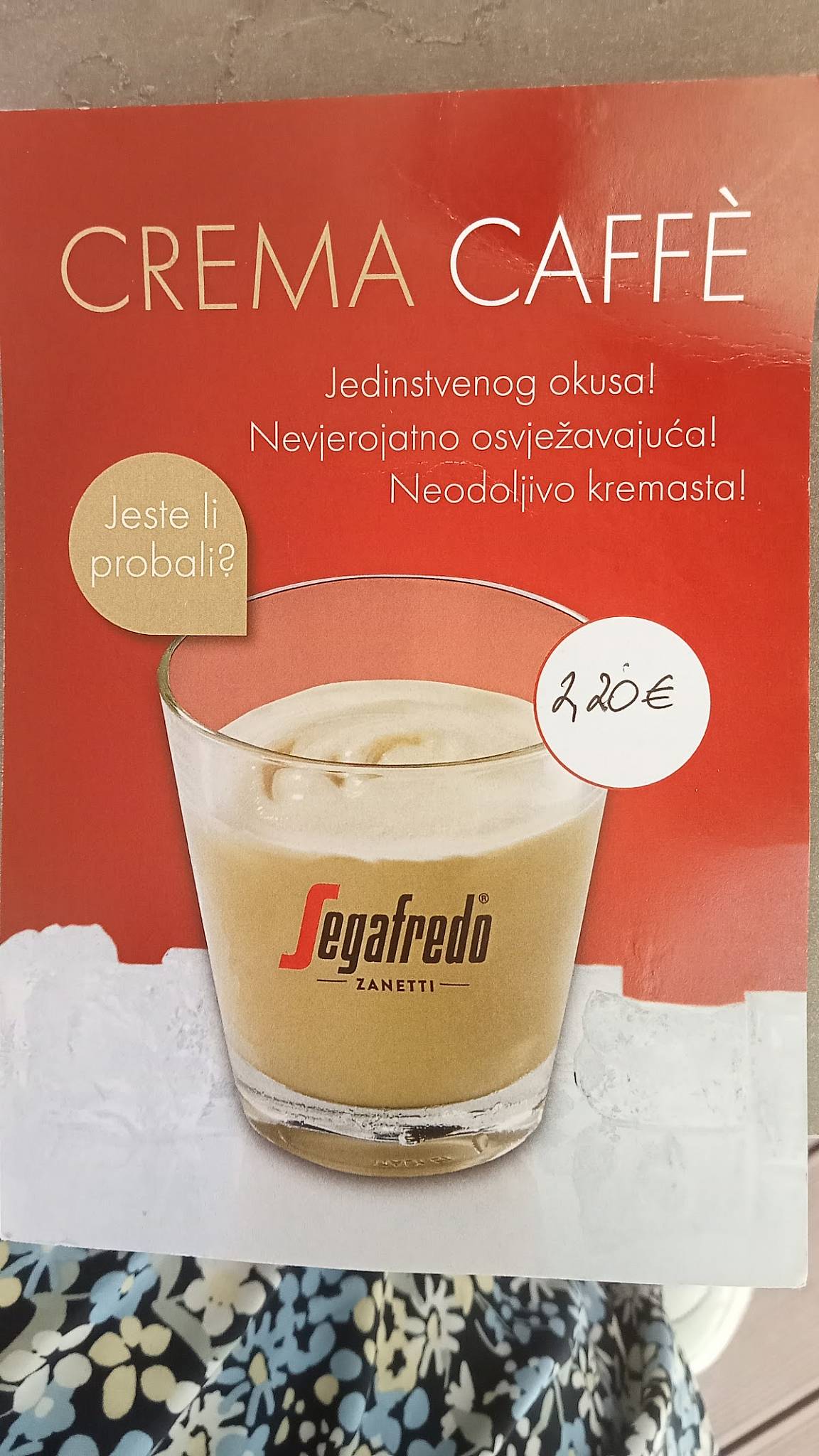 Ćakula меню