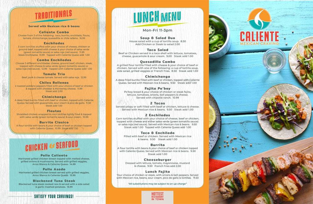 Caliente Mexican Craving меню