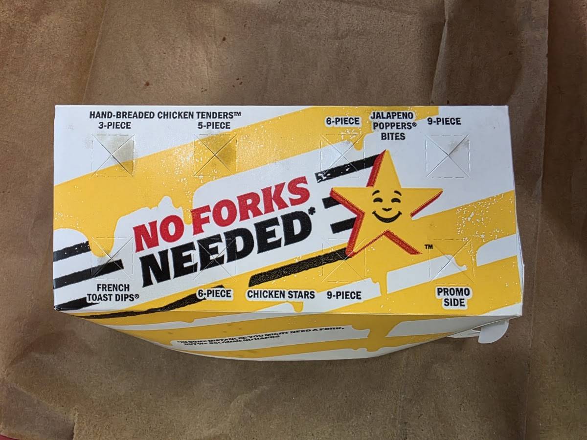 Carl's Jr. меню