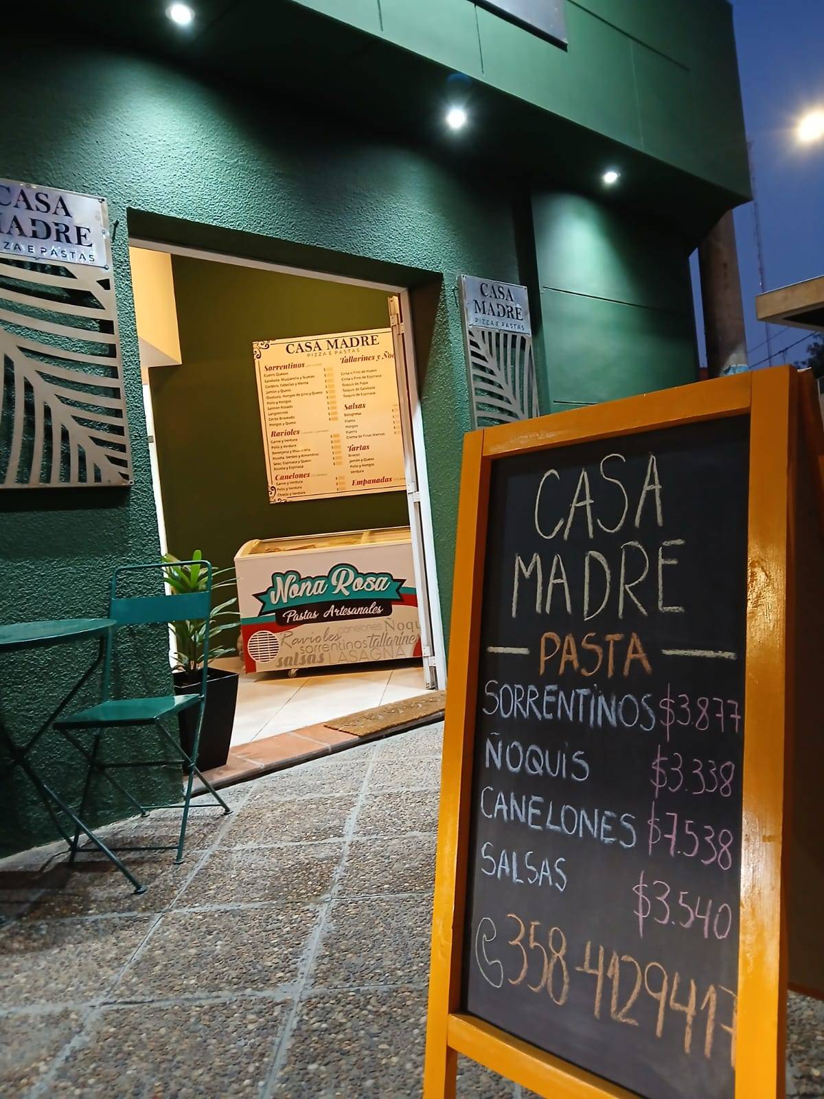 Casa Madre меню