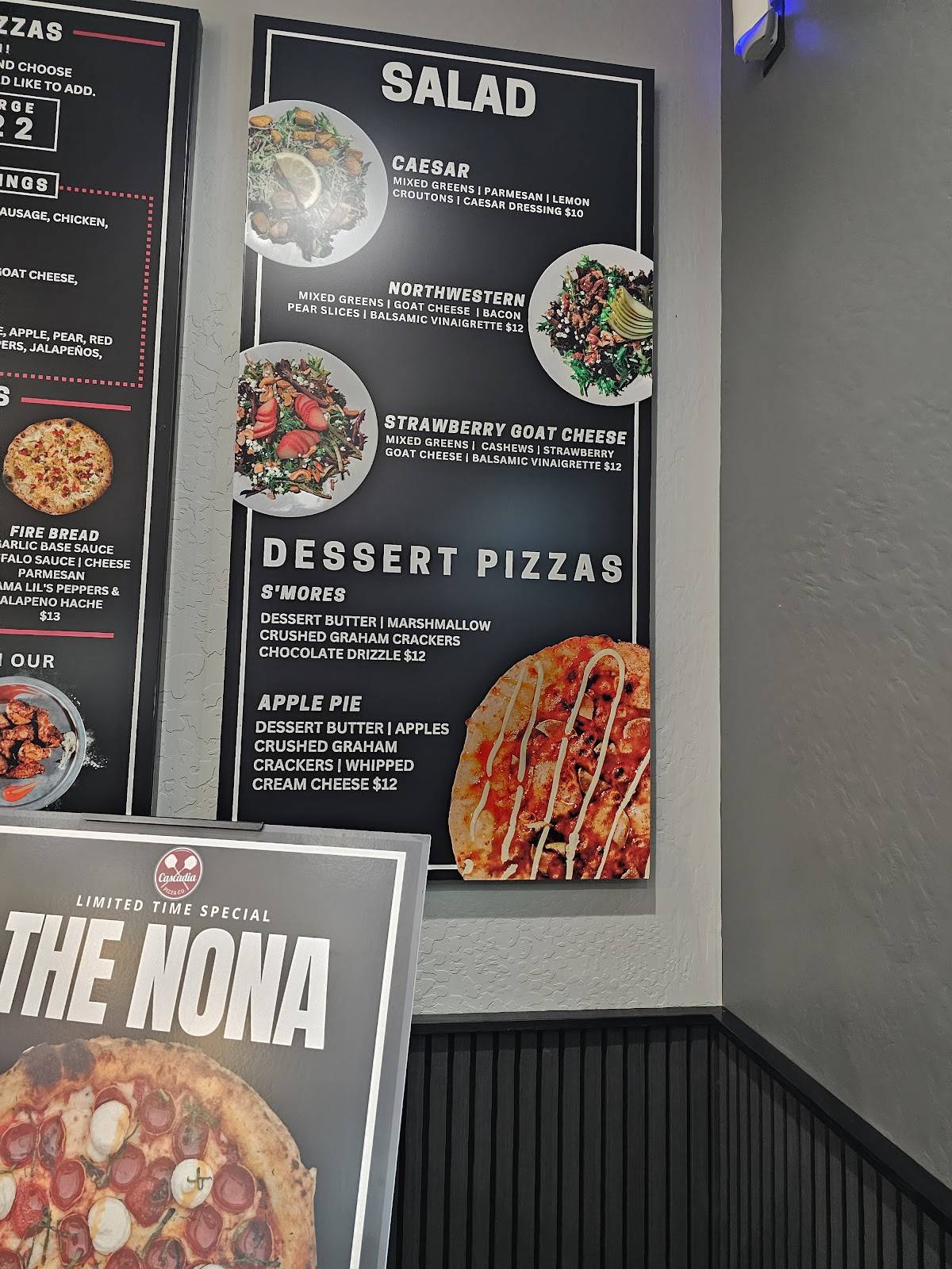 Cascadia Pizza Co. меню
