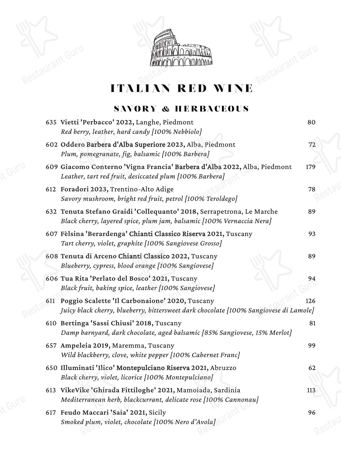 Cento в Мадисне - Takeaway Menu