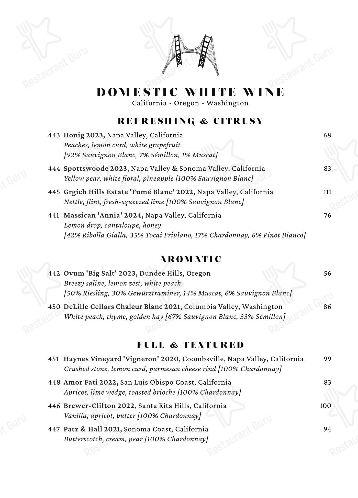 Меню ресторана Cento - Takeaway Menu