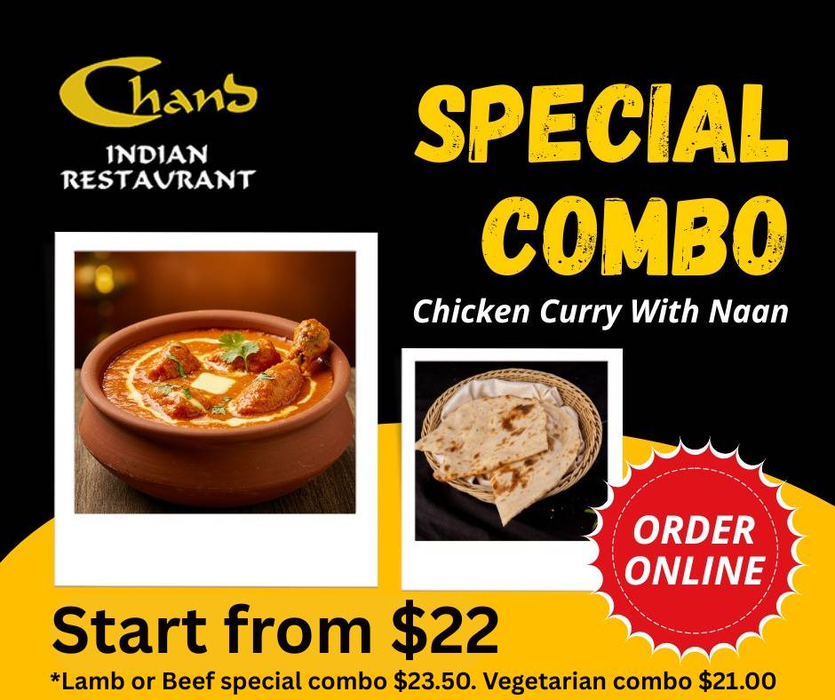 Chand Indian Restaurant Torbay меню