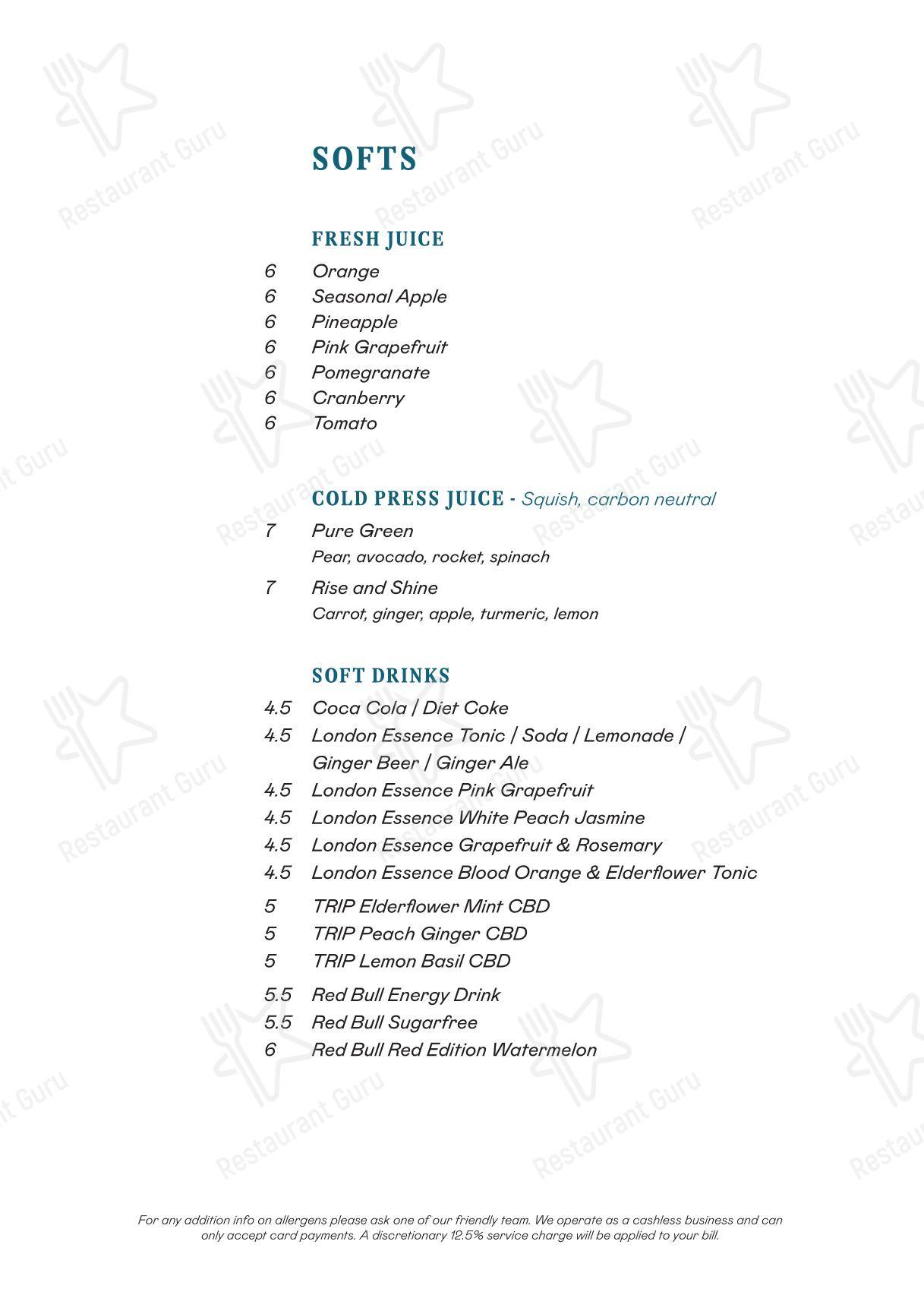 Меню ресторана Chet's - Dinner Menu