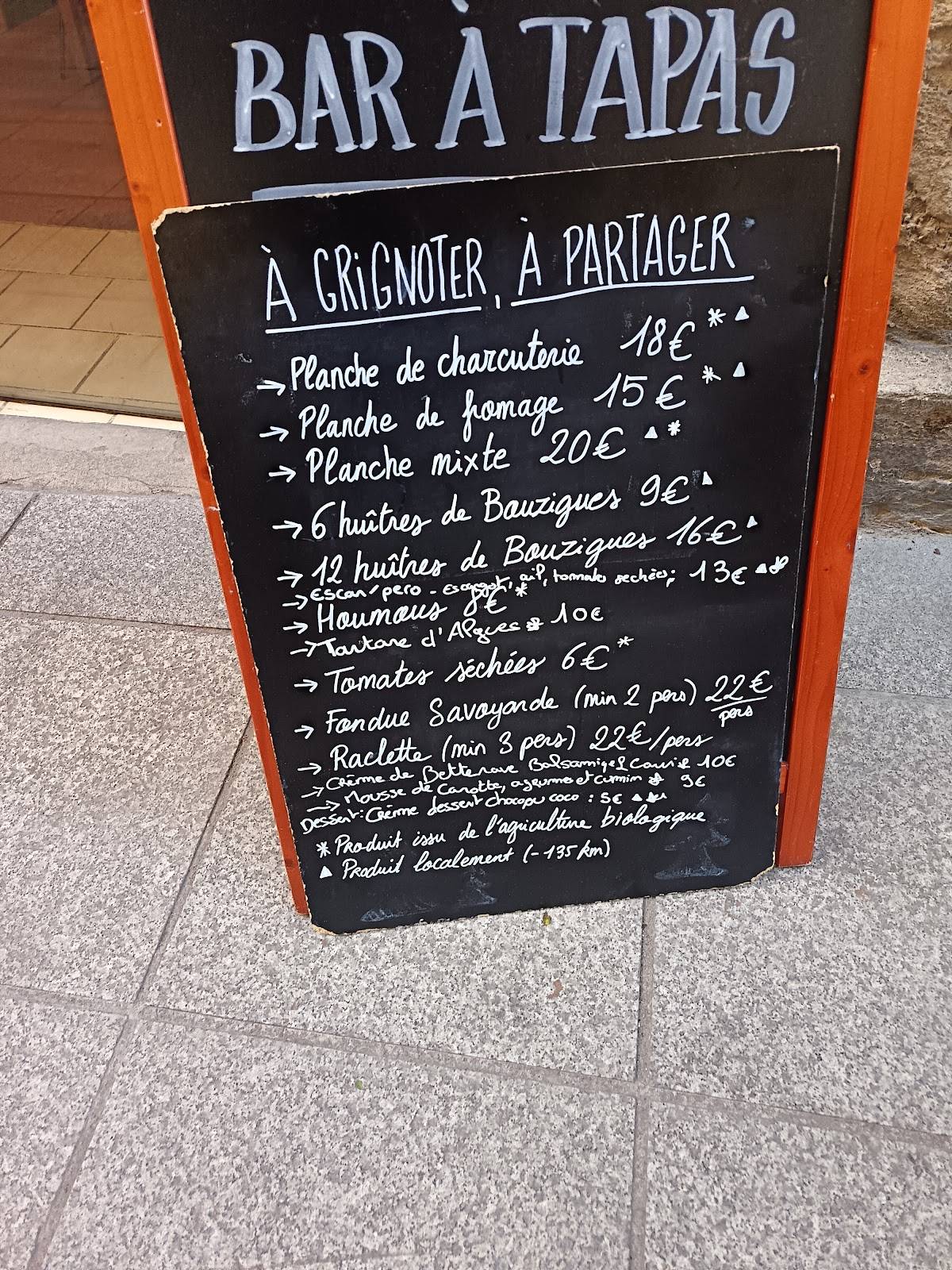 Chez Armand/Cave à vin et Bar à vin меню