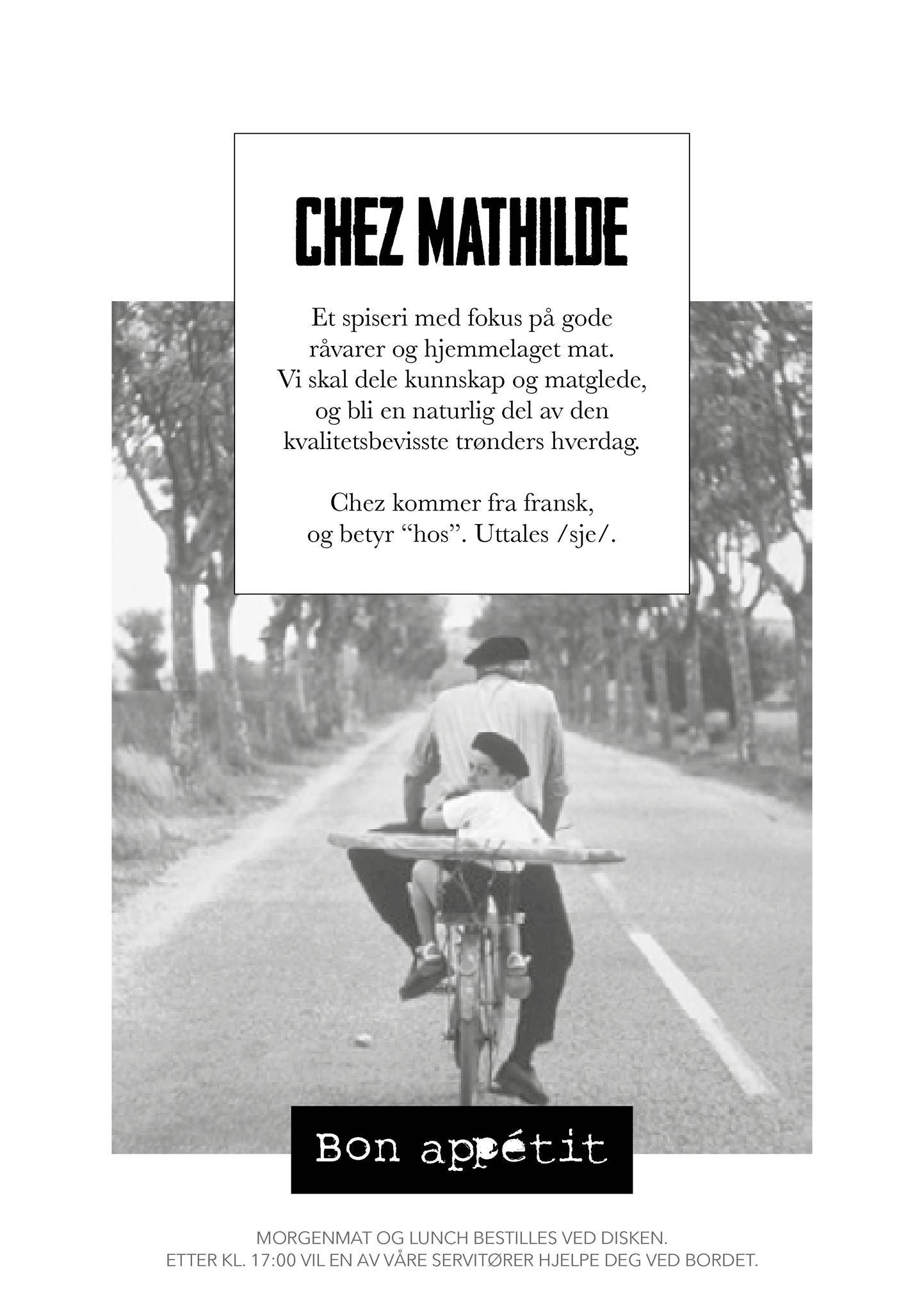 Chez Mathilde меню