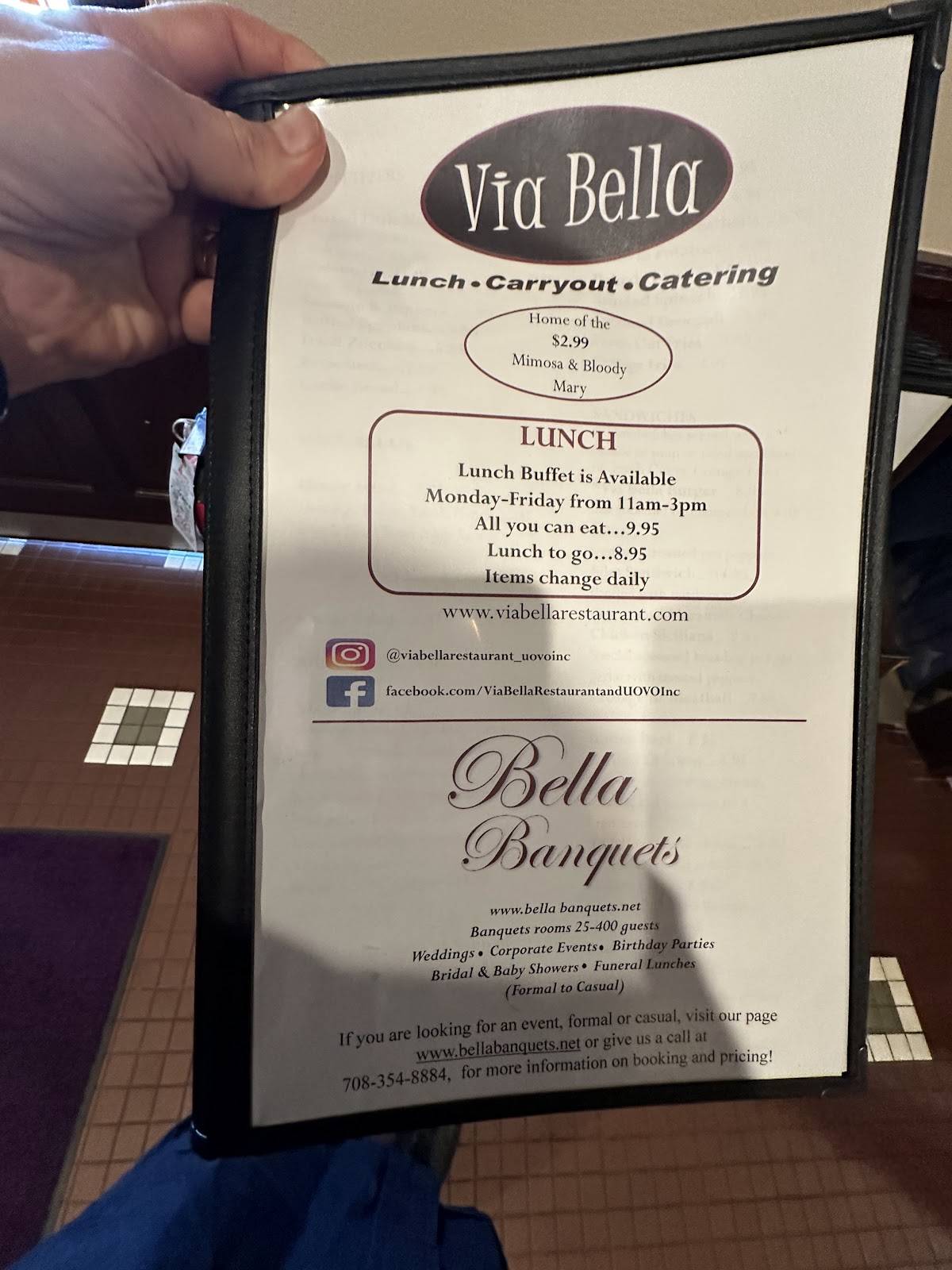 La Bella Restaurant меню