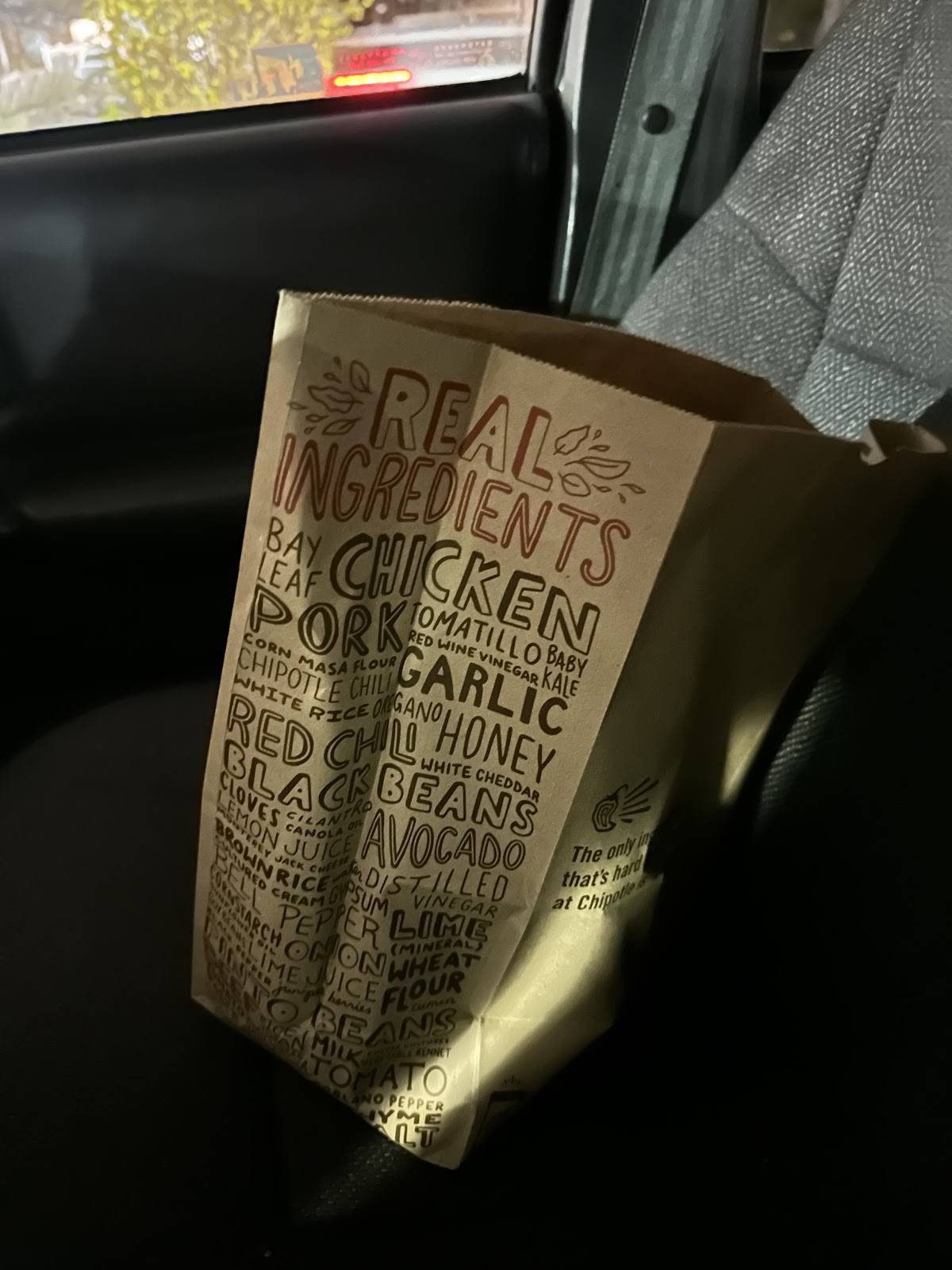 Chipotle Mexican Grill меню
