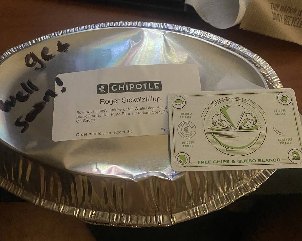 Chipotle Mexican Grill меню
