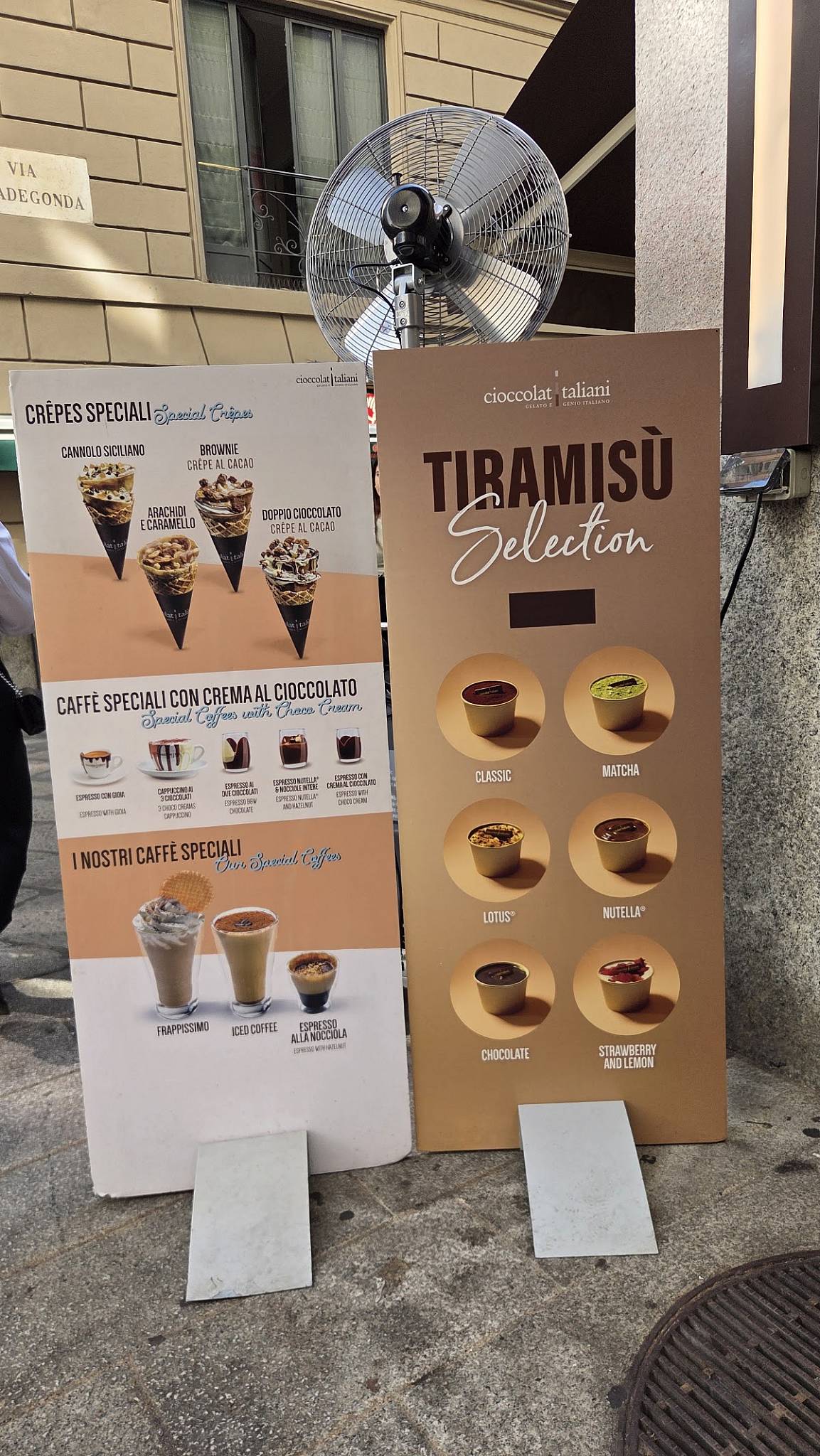 Chocolate Italiani cafe меню