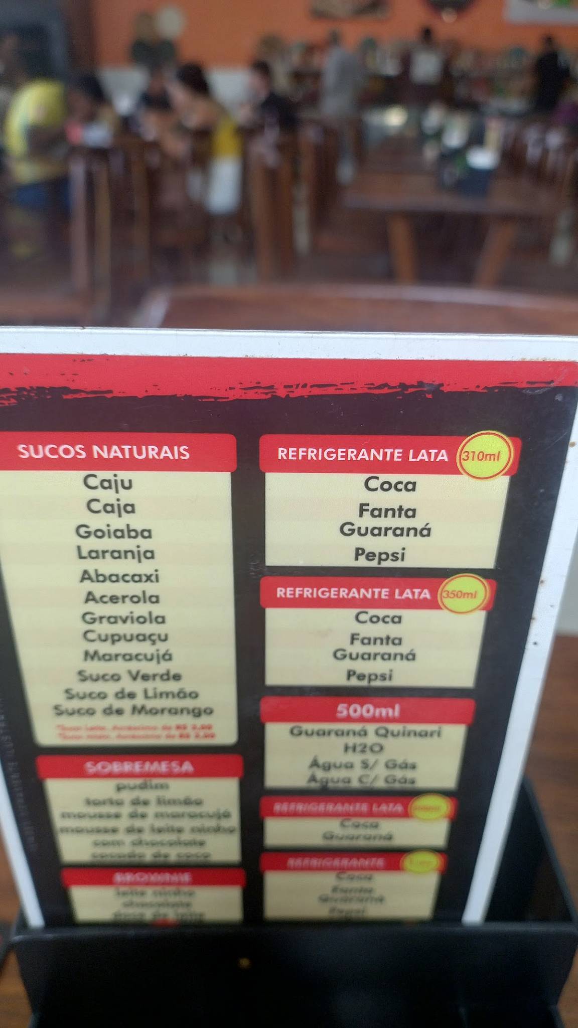 Churrascaria Rio Branco меню