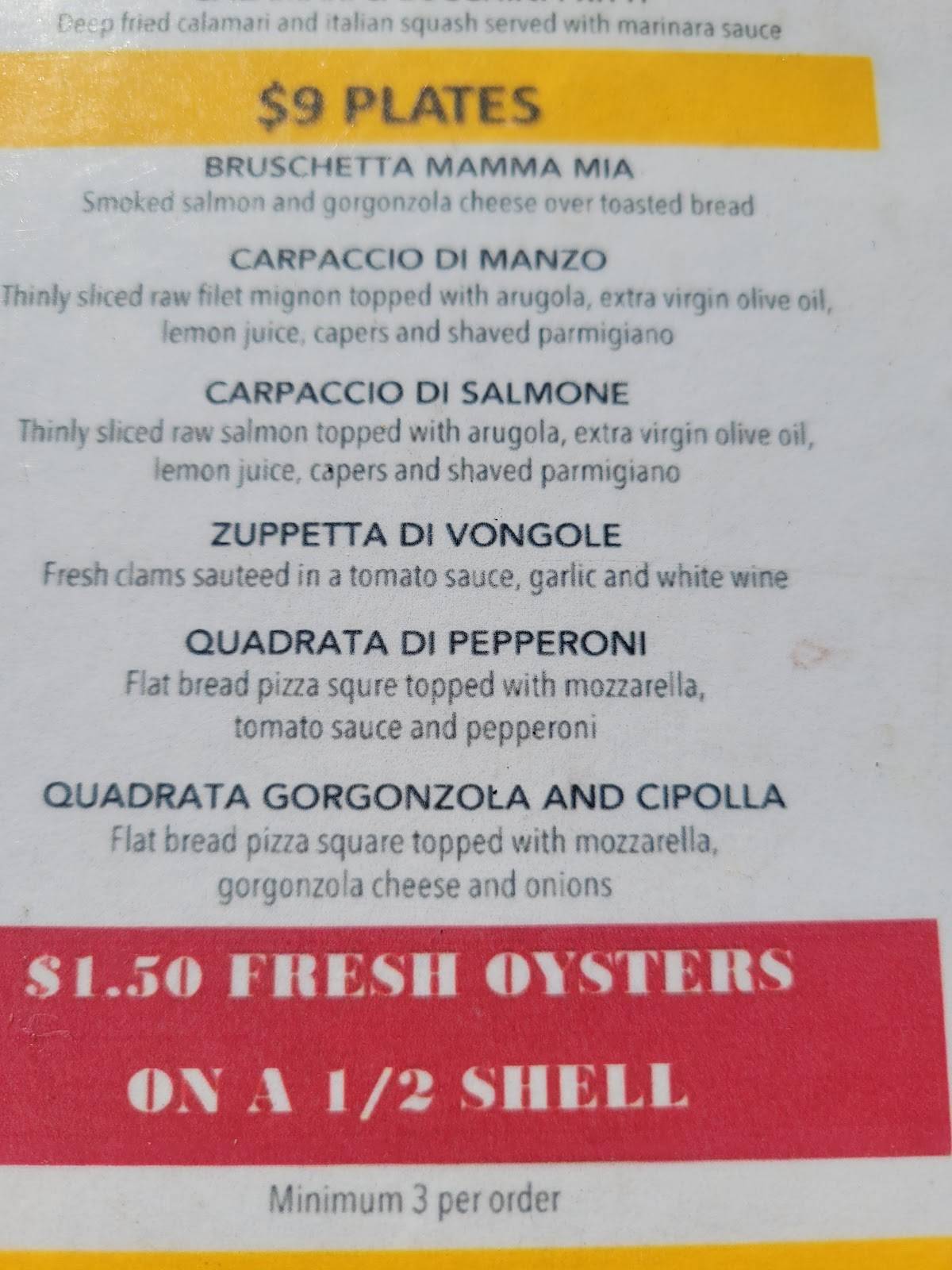 Cicciotti's Trattoria Italiana меню