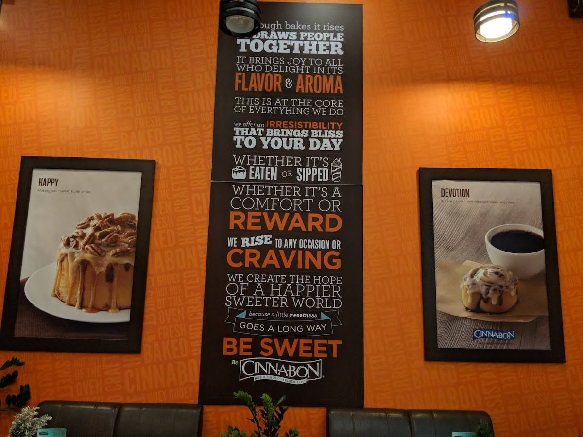 Cinnabon меню