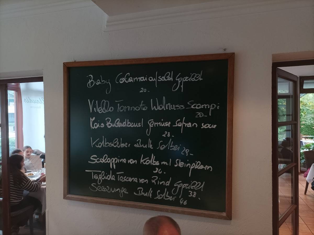 Claudio Ristorante меню