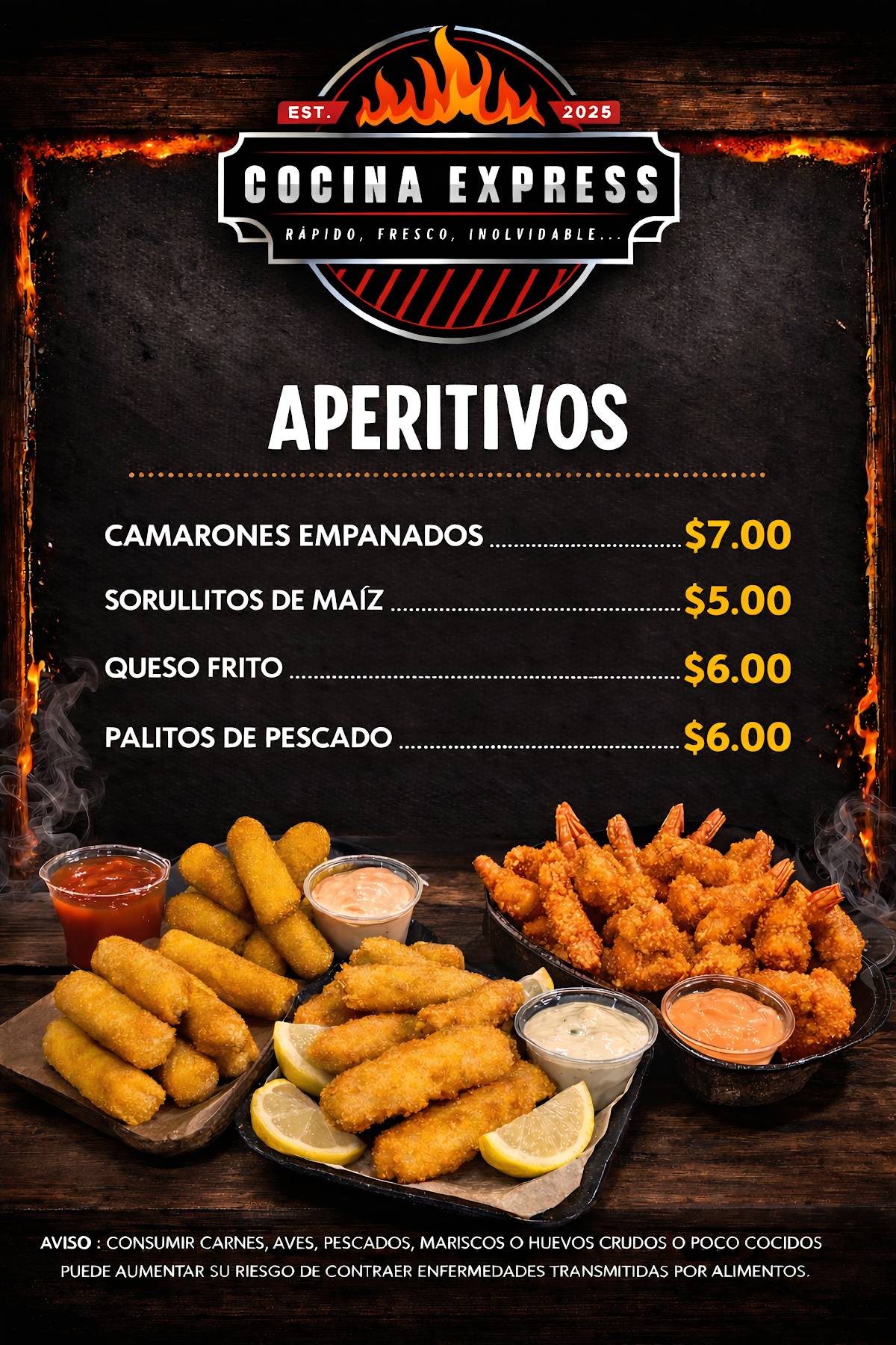 Cocina Express RFI меню