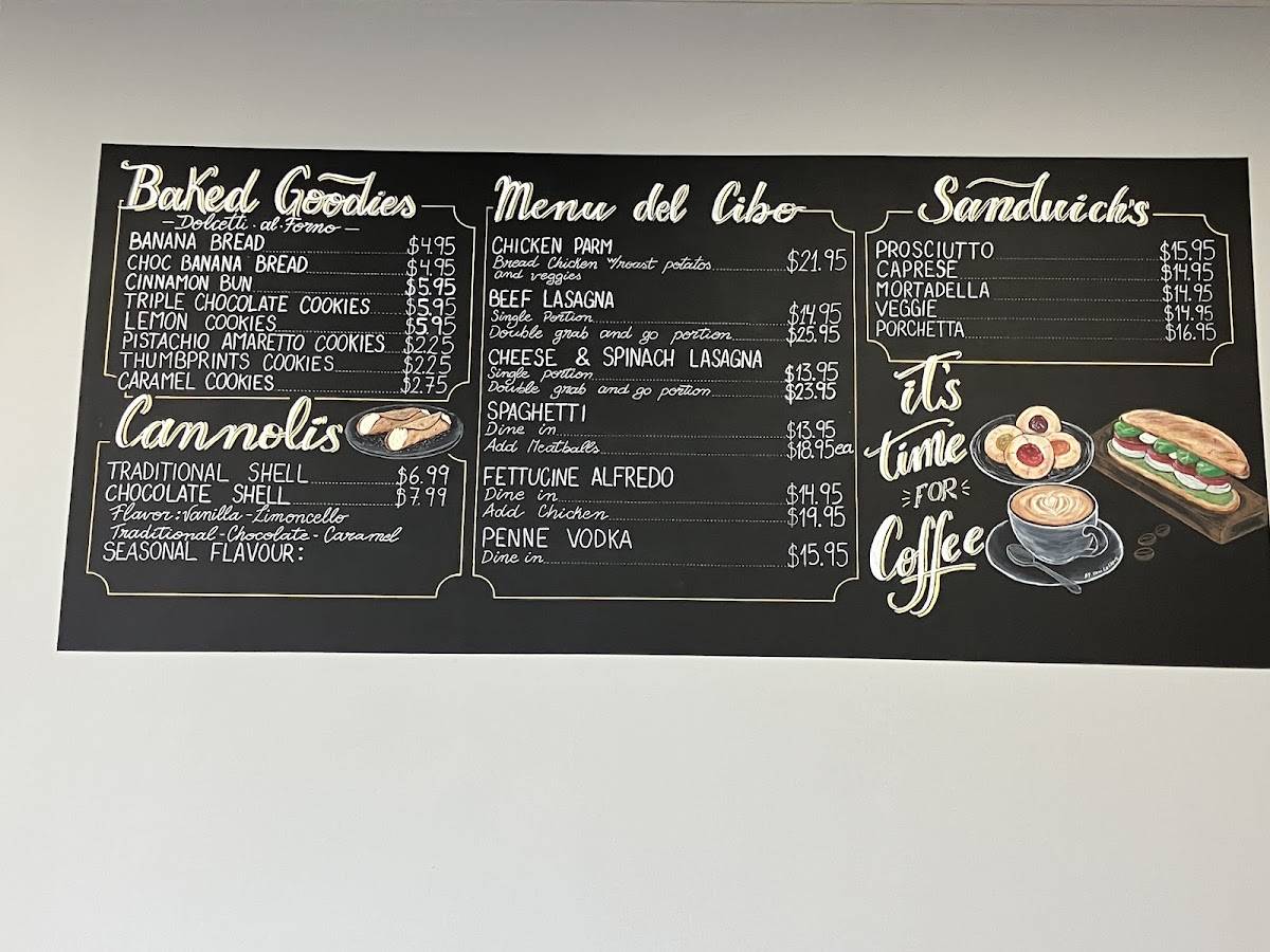 Coffee eVo меню