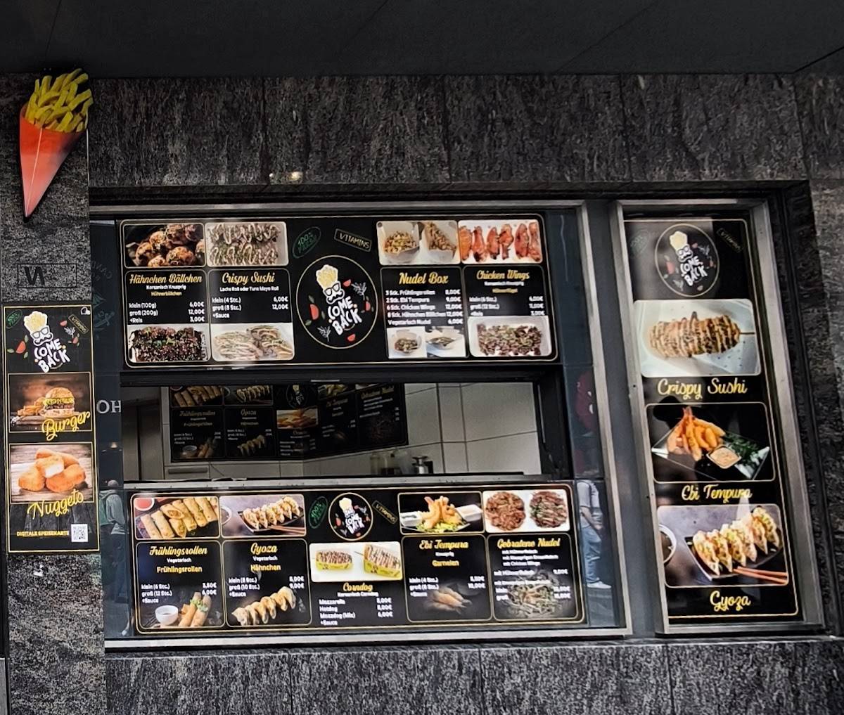 Comeback Snack Bar меню